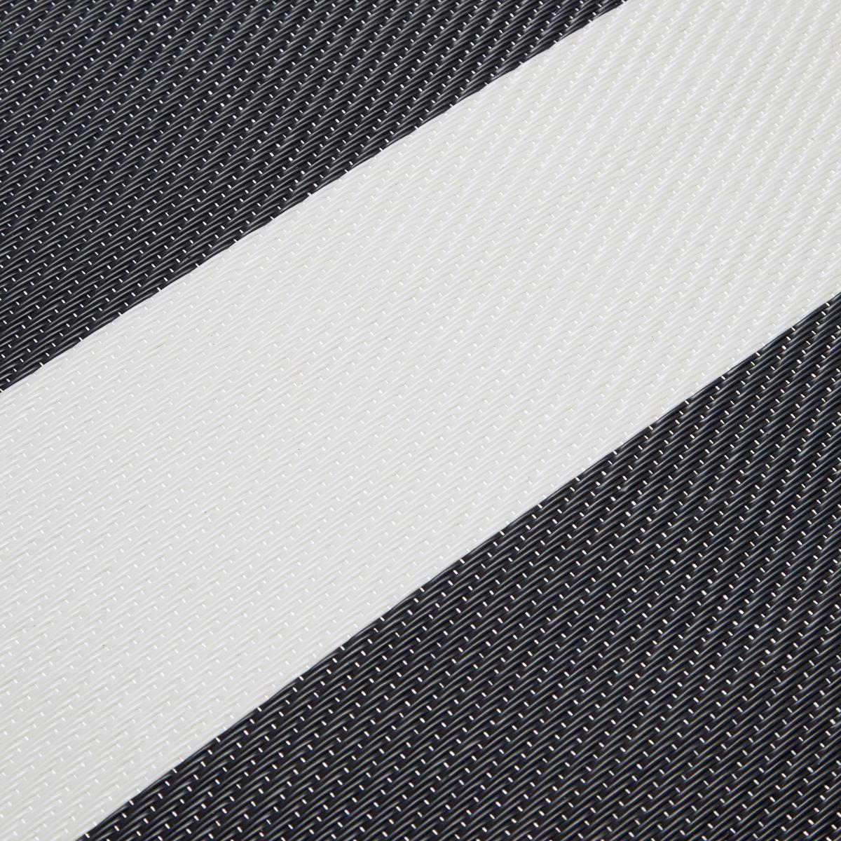 Stripe Garden Outdoor Mat Black and white – image 3