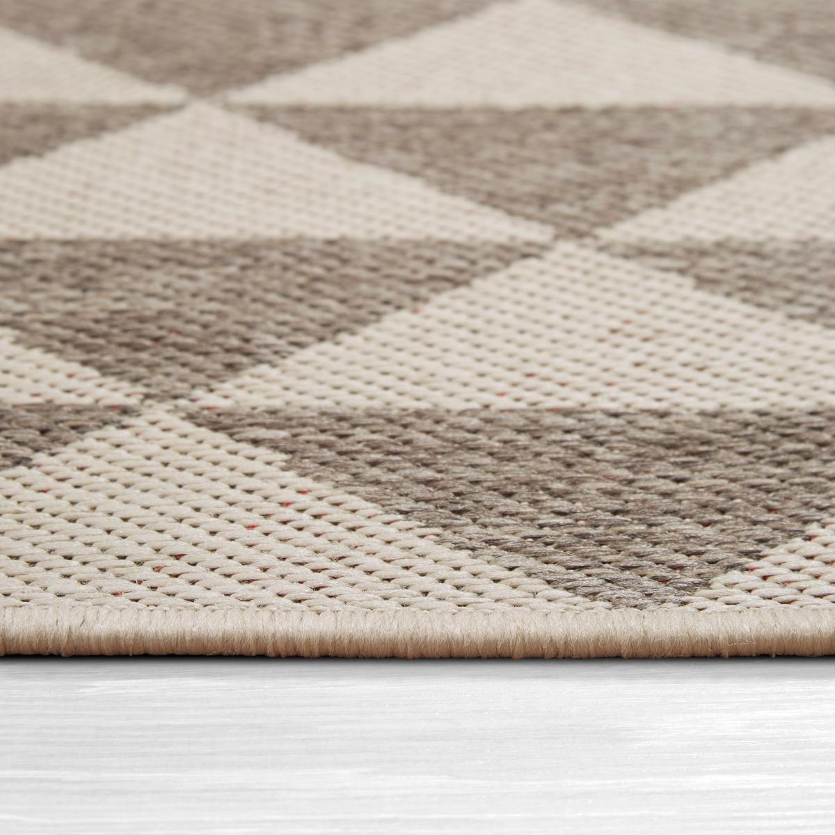 Reversible Geo Indoor Outdoor Rug Orange/White – image 6