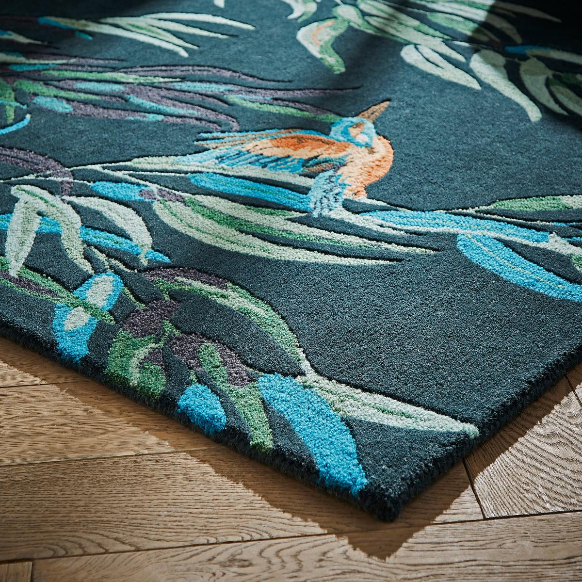 Kingfisher Wool Rug Navy – image 2