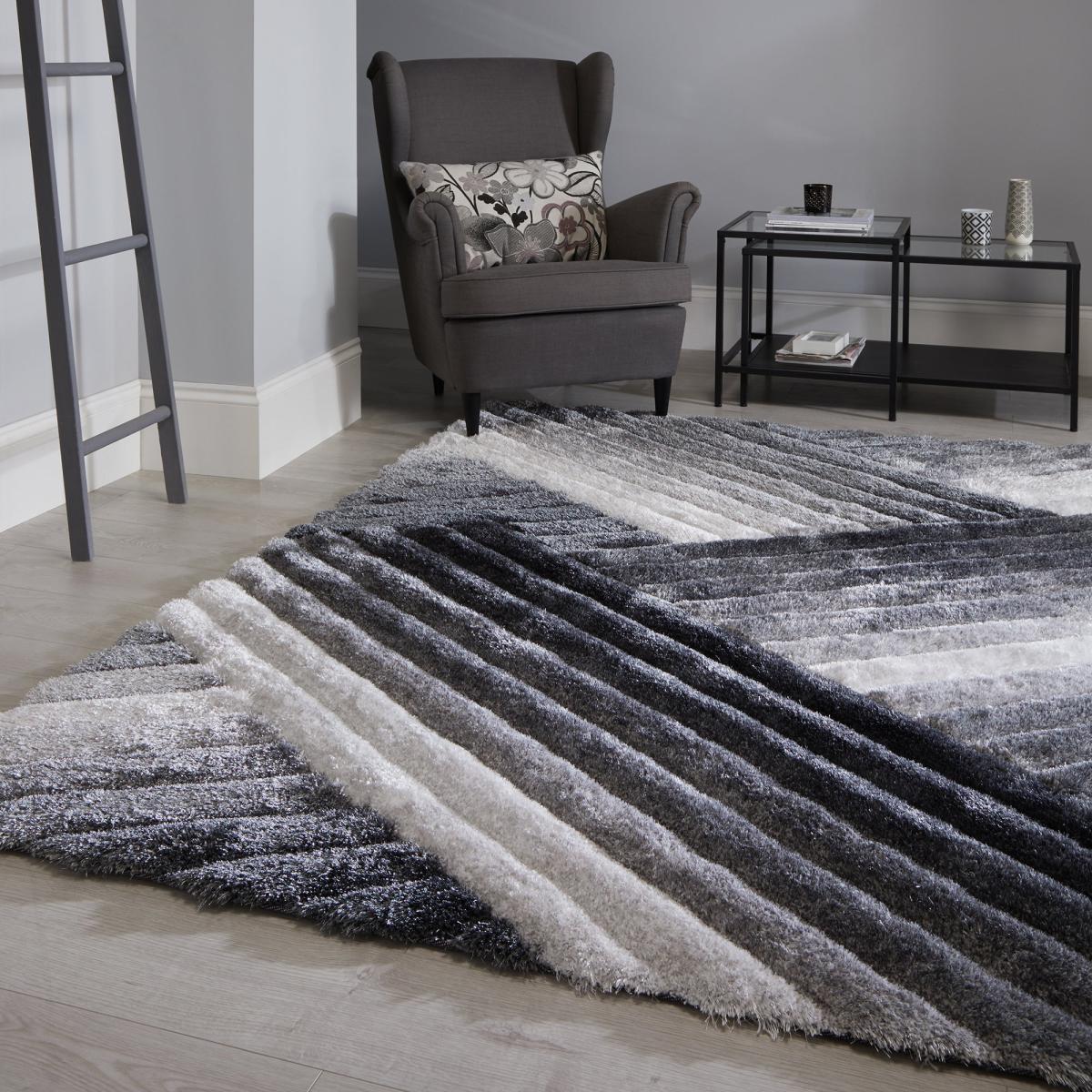 Lattice Rug Silver – image 1