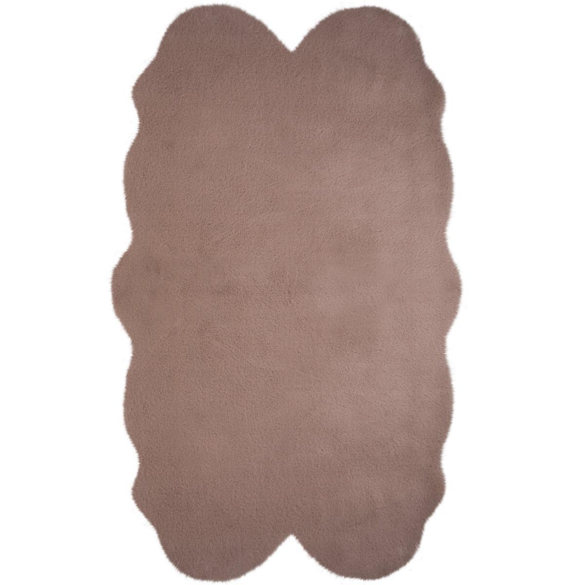 Supersoft Faux Fur Quad Rug Grey – image 2