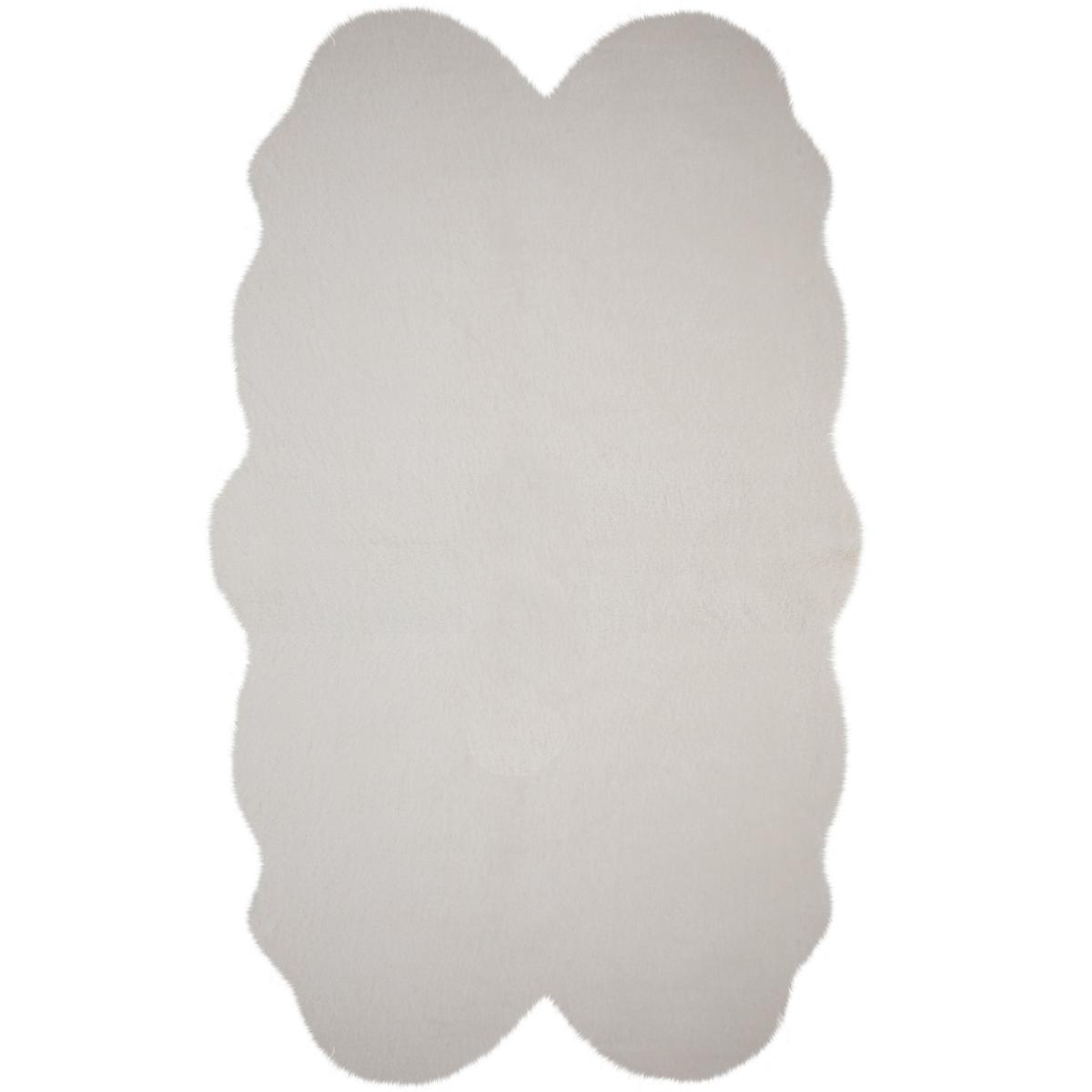 Supersoft Faux Fur Quad Rug Grey – image 3
