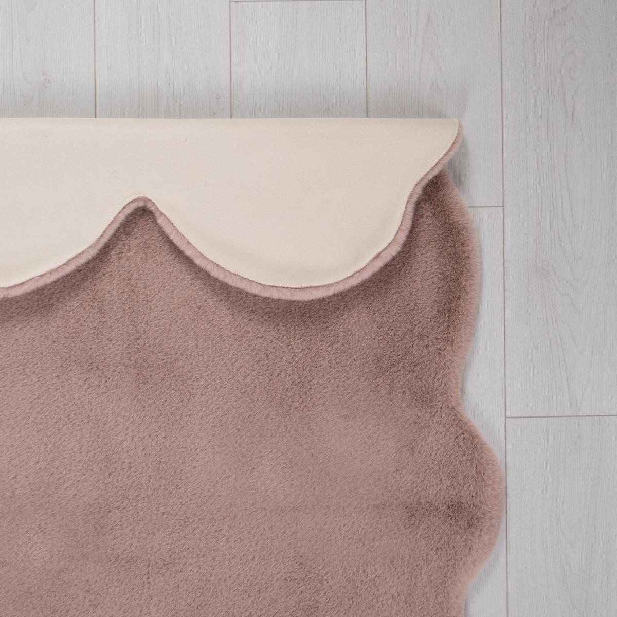 Supersoft Faux Fur Quad Rug Grey – image 5