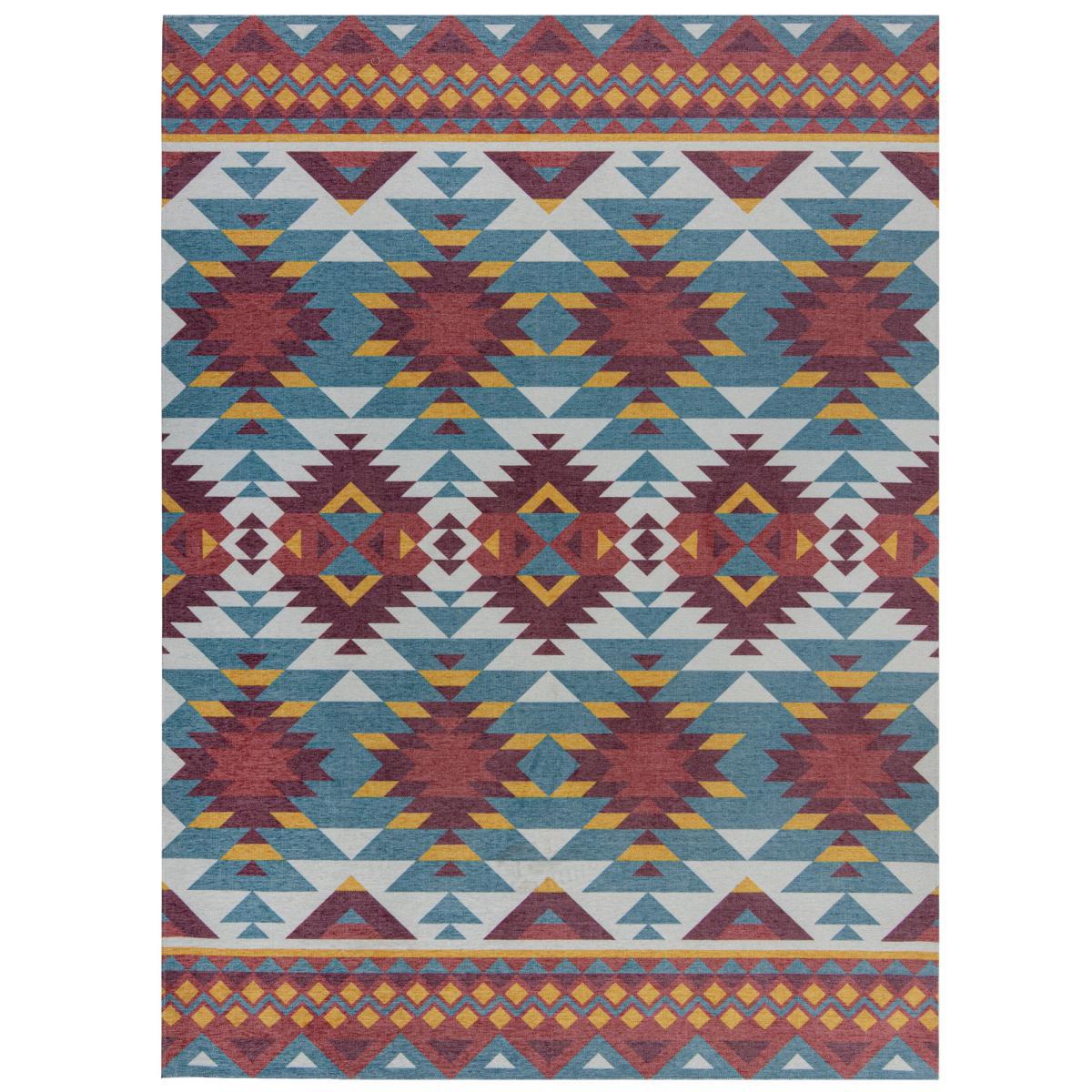 Match Kole Aztec Washable Rug MultiColoured – image 2