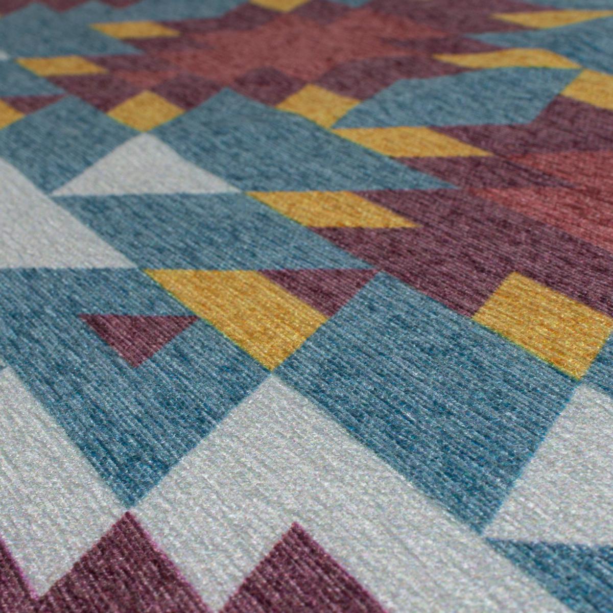 Match Kole Aztec Washable Rug MultiColoured – image 3