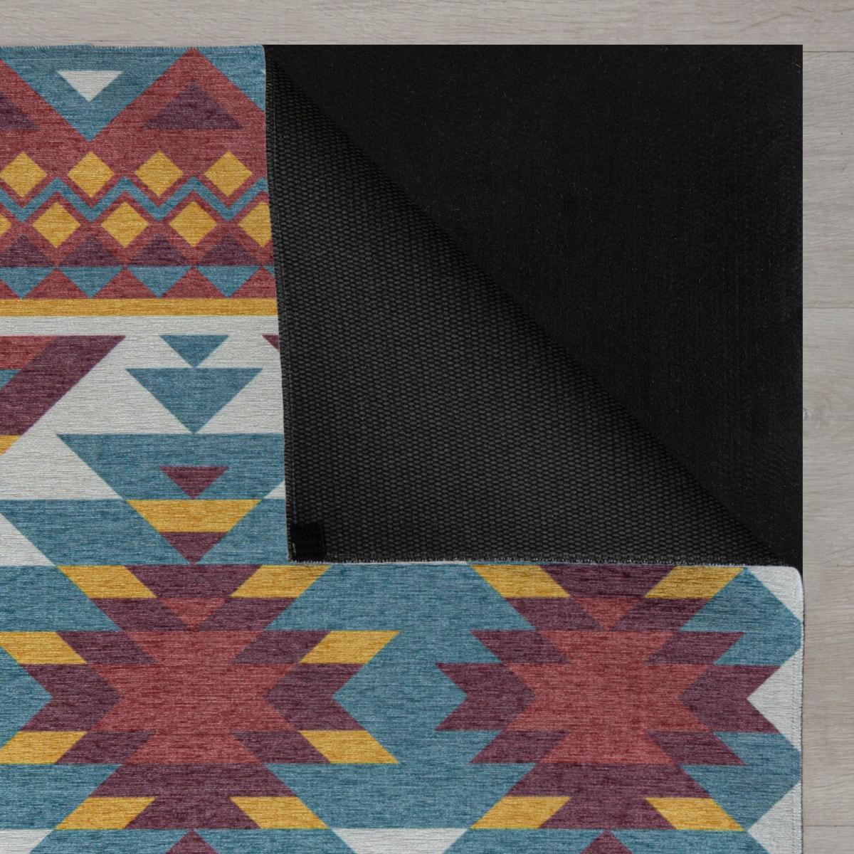 Match Kole Aztec Washable Rug MultiColoured – image 5