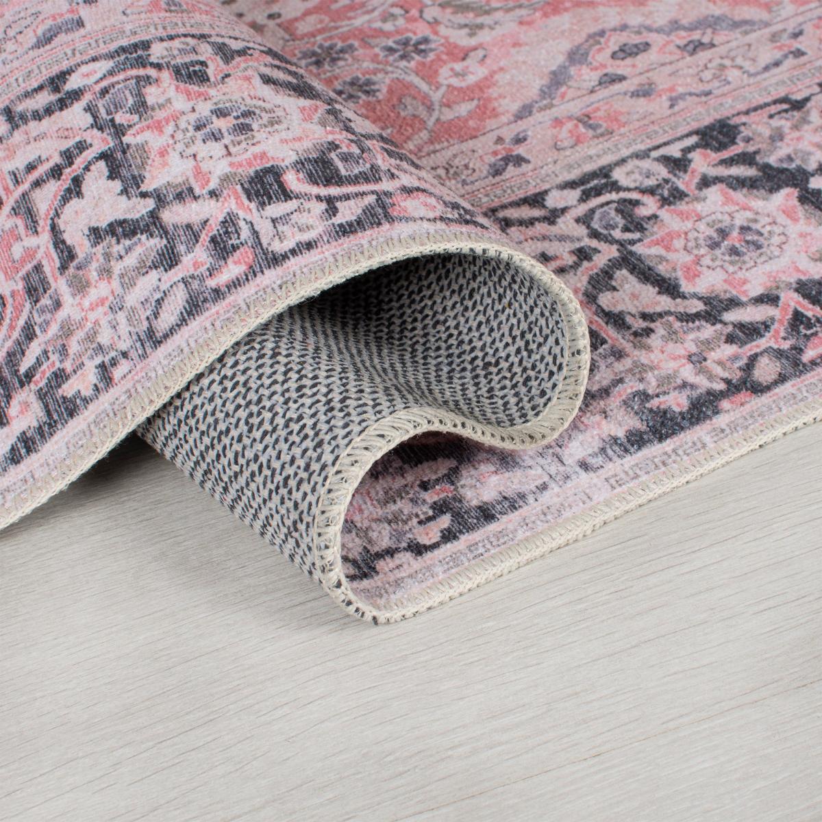 Fold Somerton Washable Rug Pink – image 5