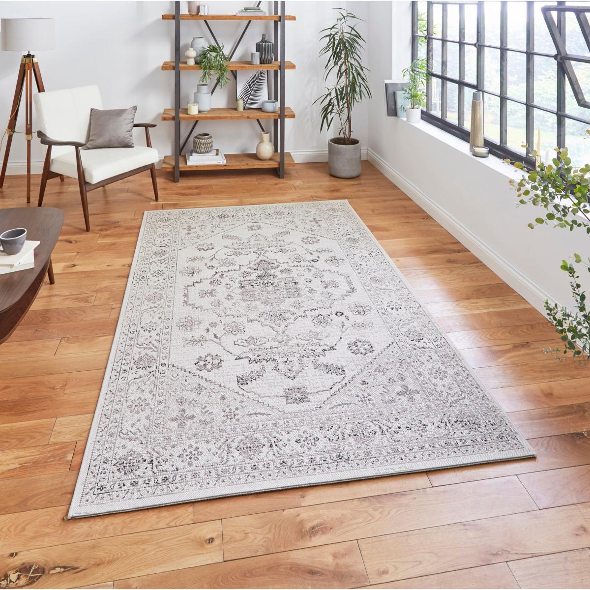 Miami 19517 Indoor Outdoor Rug Miami Ivory Black – image 2