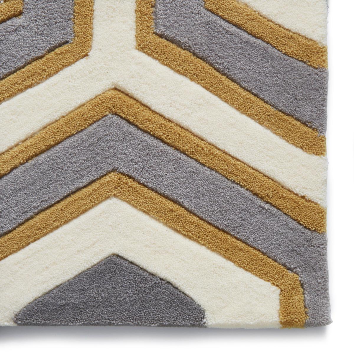 Hong Kong 3661 Rug Yellow, Grey and White – image 4