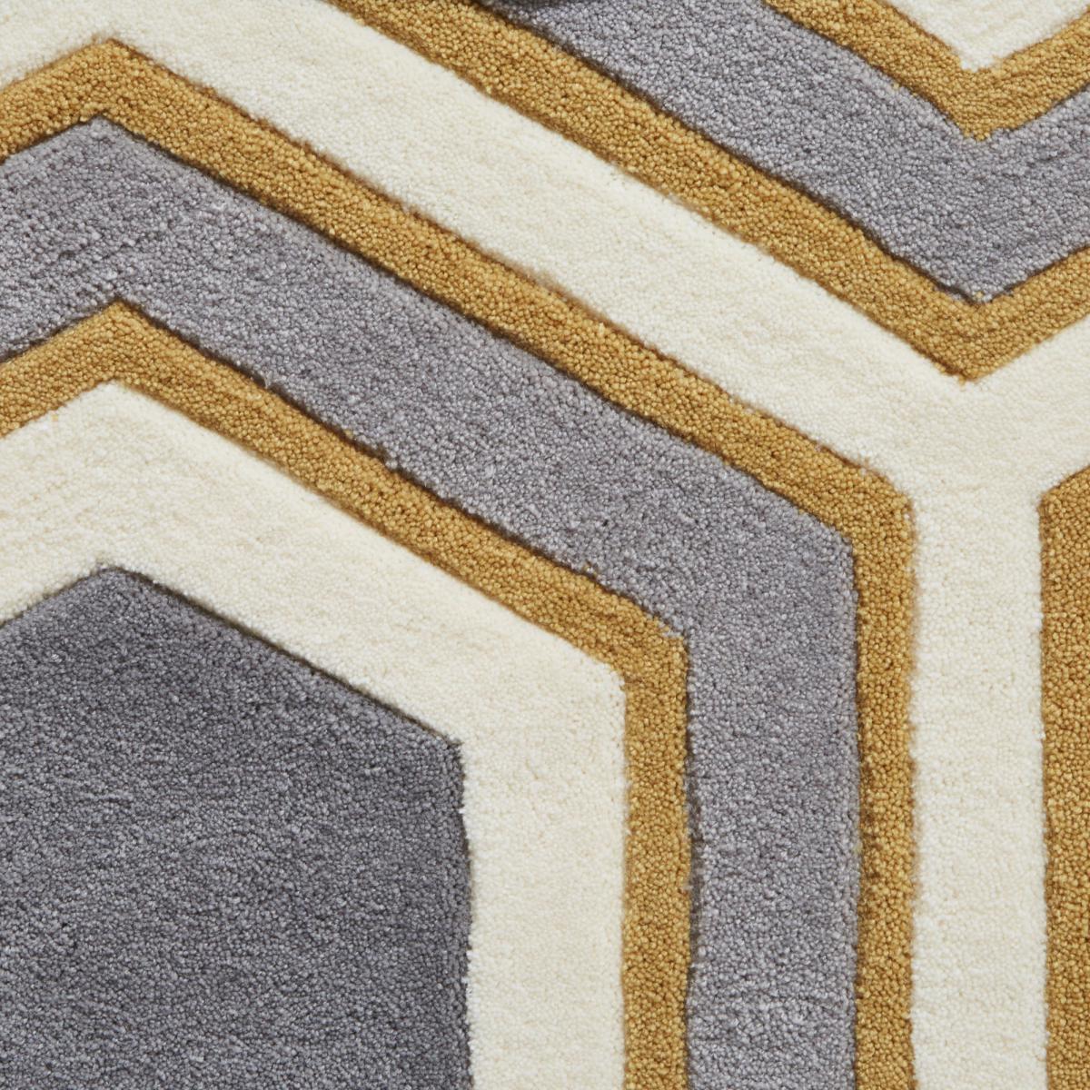 Hong Kong 3661 Rug Yellow, Grey and White – image 5