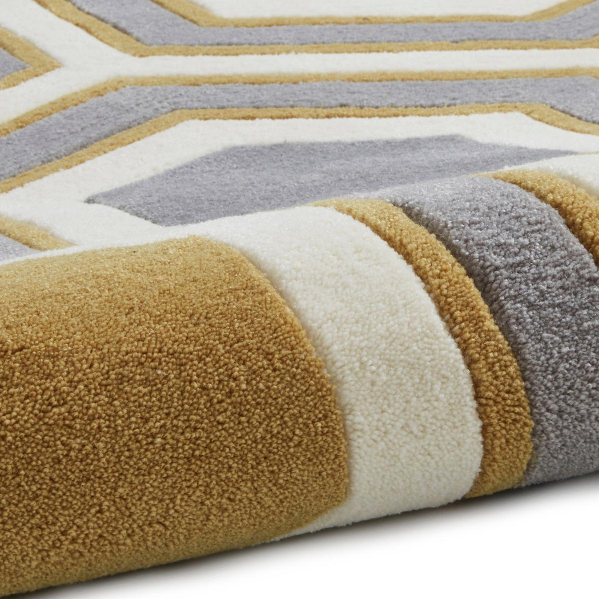 Hong Kong 3661 Rug Yellow, Grey and White – image 8