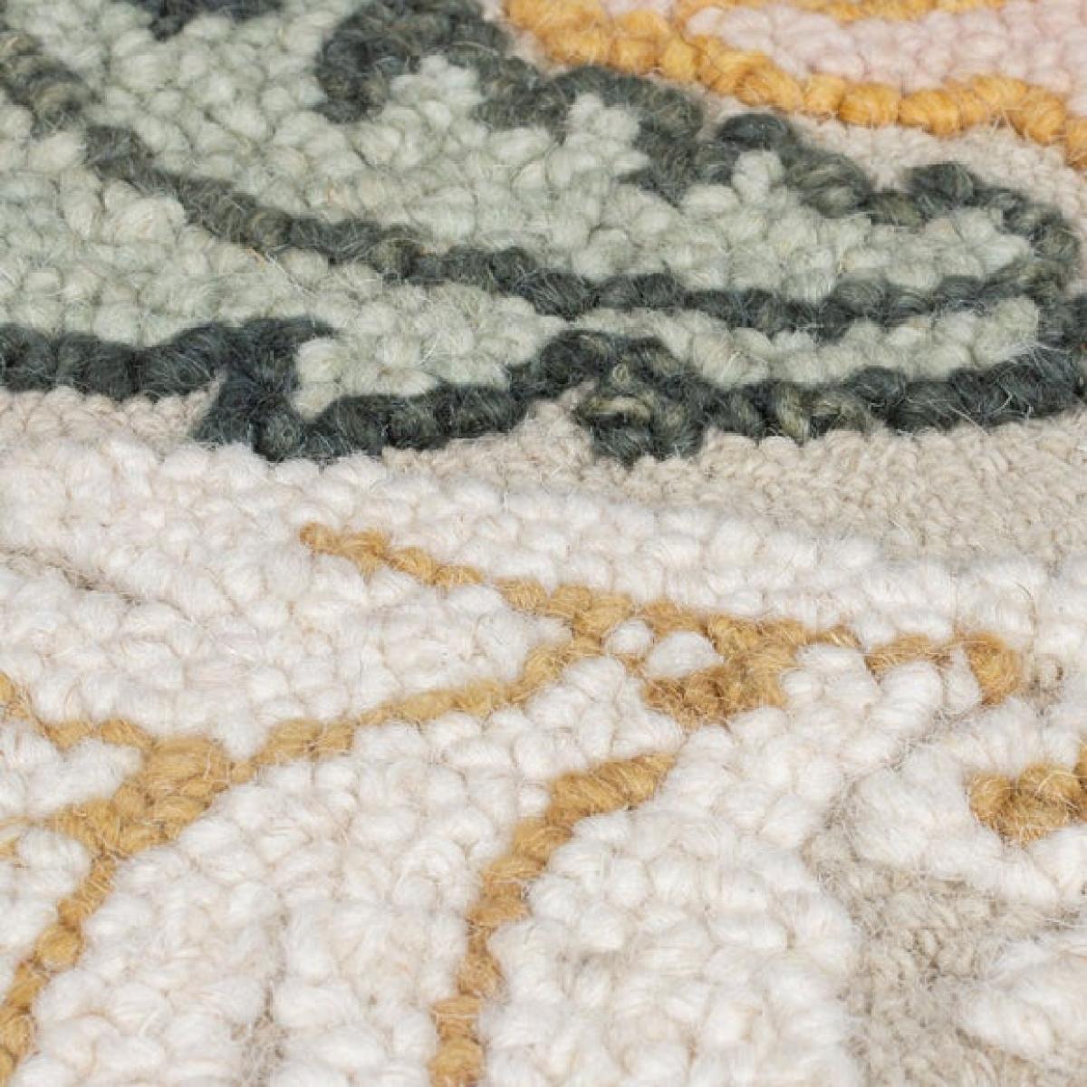 Daphne Floral Shaped Wool Rug – image 2
