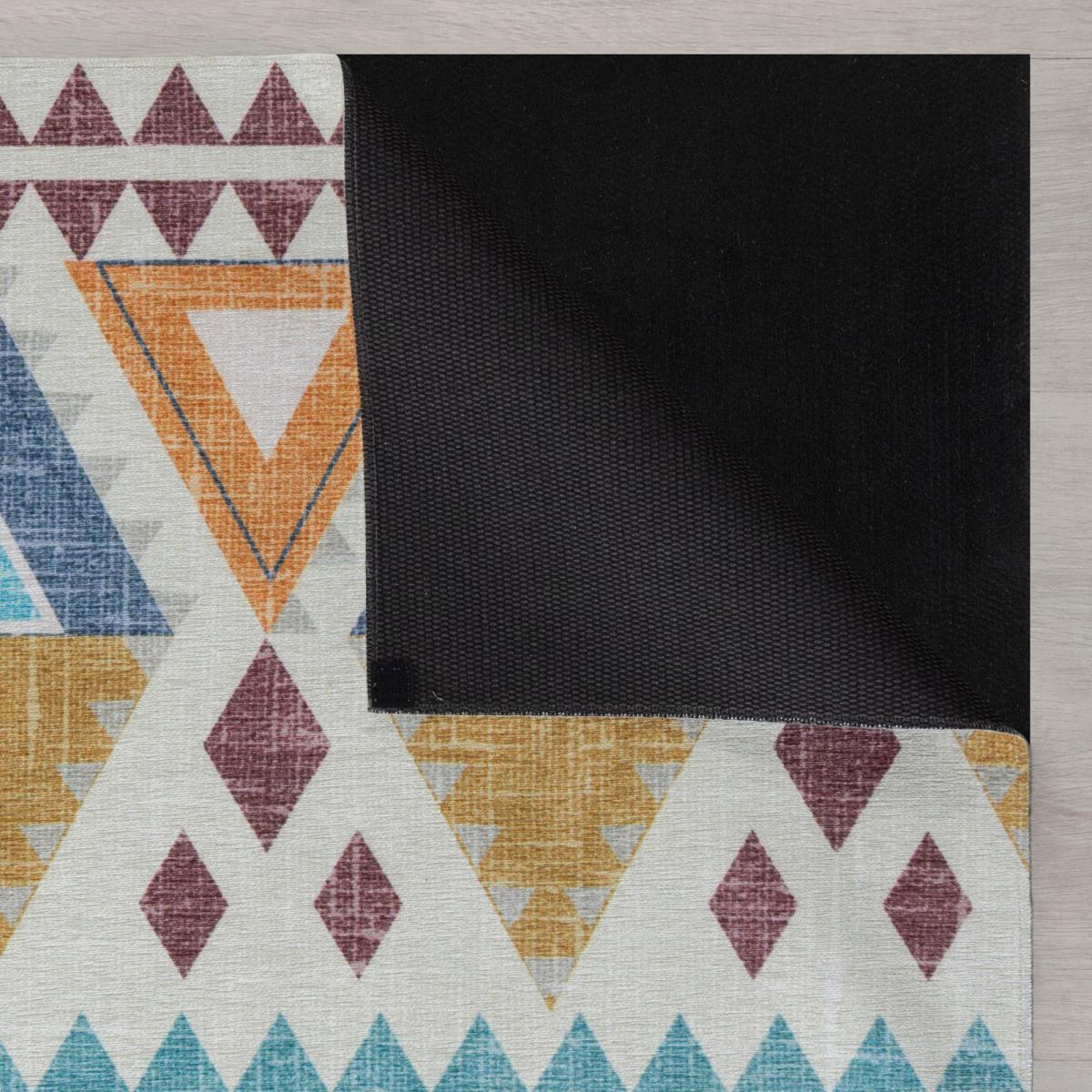 Match Lyle Aztec Washable Rug MultiColoured – image 5