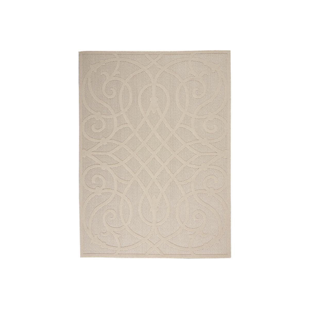 Cozumel Scroll Indoor Outdoor Rug Cream – image 1