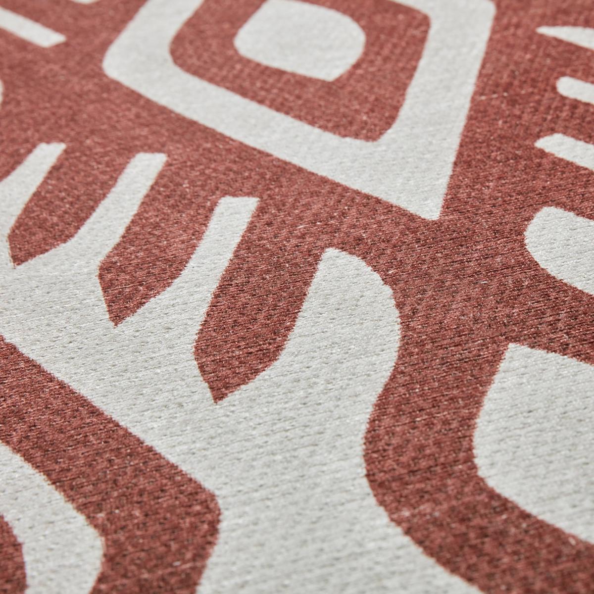 PractiRug Kyla Ikat Washable Rug Terracotta – image 3