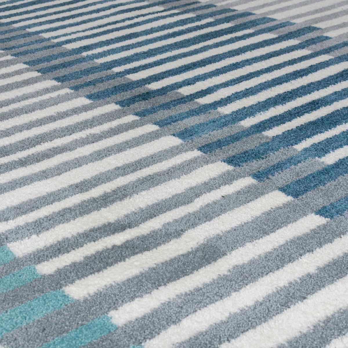 Linear Stripe Rug Linear Stripe Denim – image 3