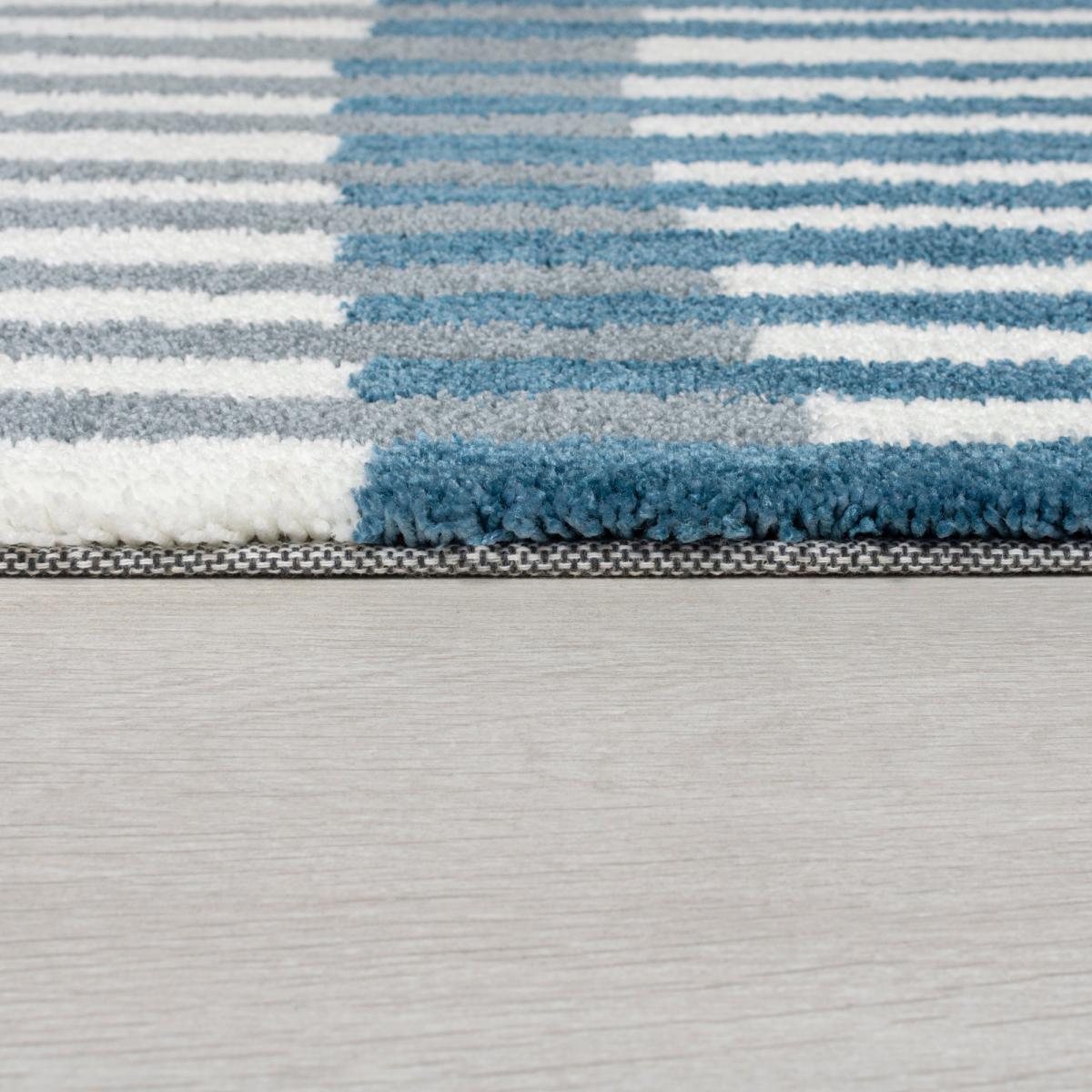 Linear Stripe Rug Linear Stripe Denim – image 4