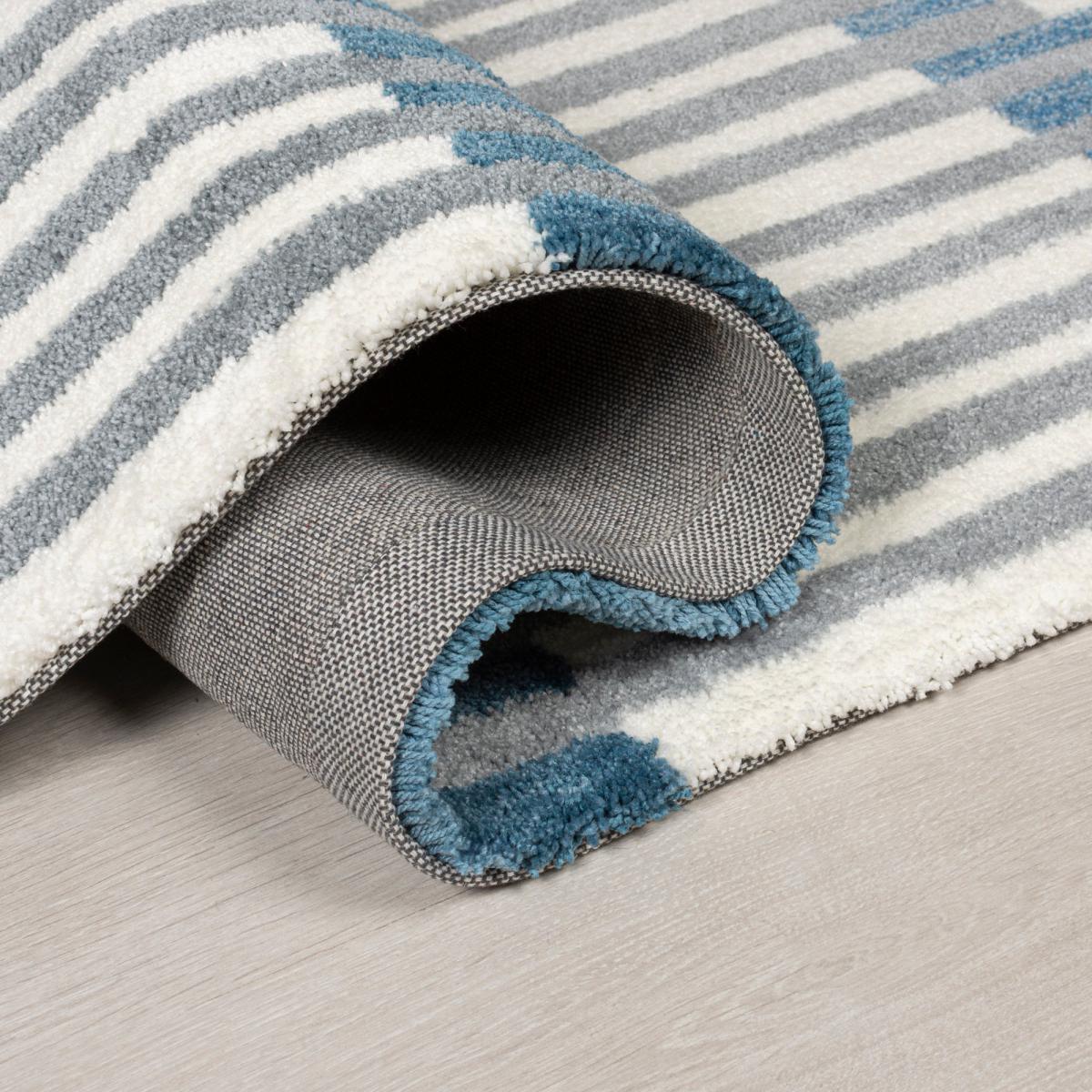 Linear Stripe Rug Linear Stripe Denim – image 5