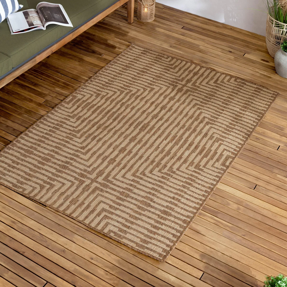 Yard Sandown Jute Effect Indoor Outdoor Rug – image 3