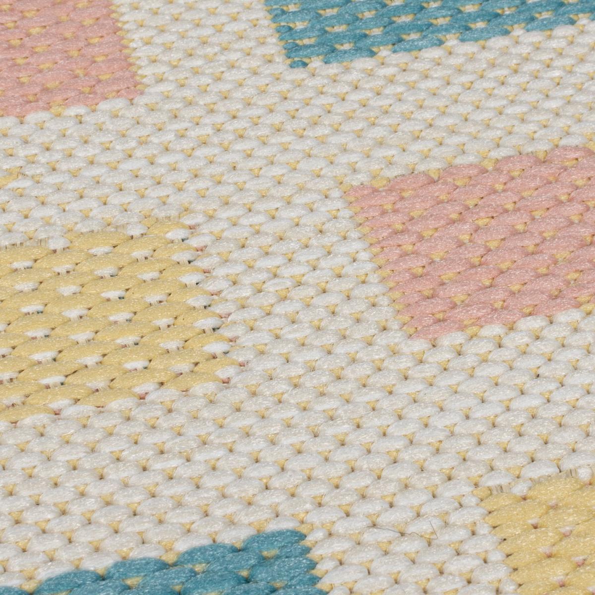 Pastel Stripe Oval Indoor Outdoor Rug Pastel (Multi Coloured) – image 2