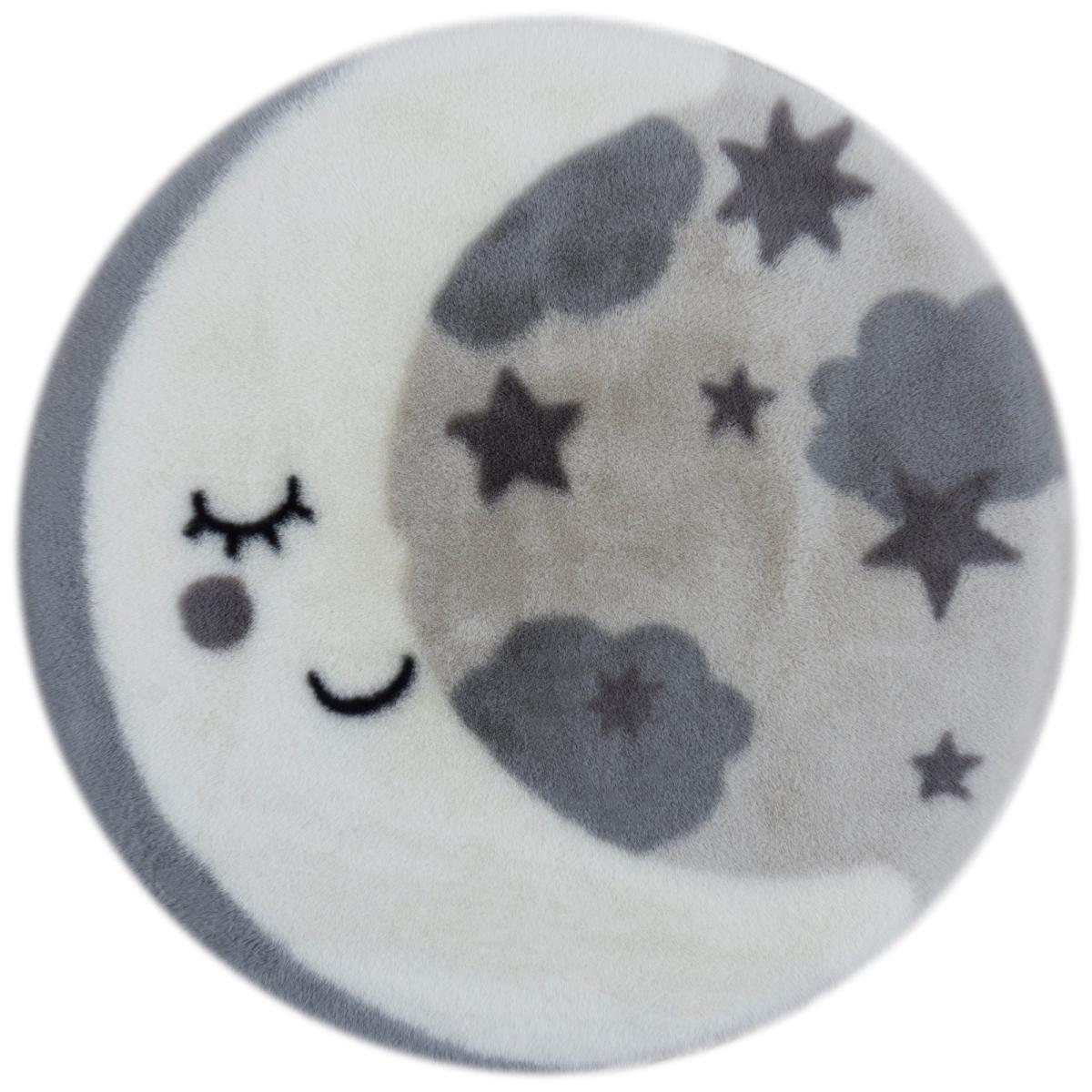 Mylo Moon Faux Fur Rug Grey – image 2