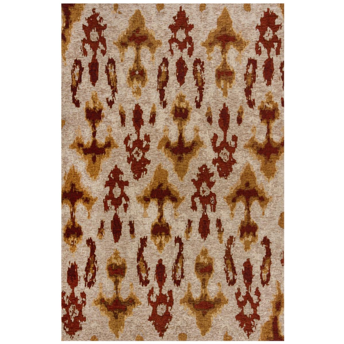 Luxe Ikat Chenille Flatweave Rug Red/Yellow/Orange – image 2