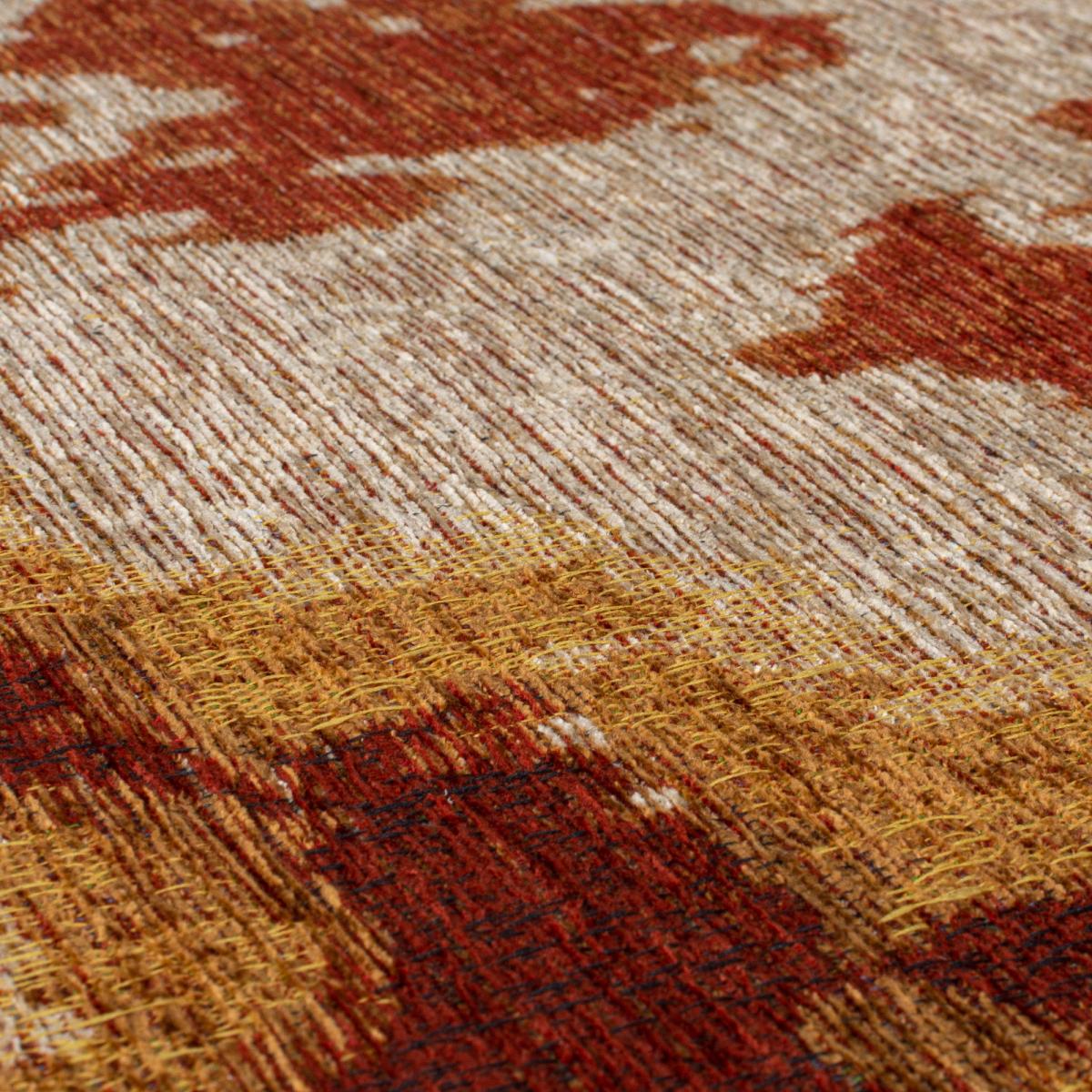 Luxe Ikat Chenille Flatweave Rug Red/Yellow/Orange – image 3
