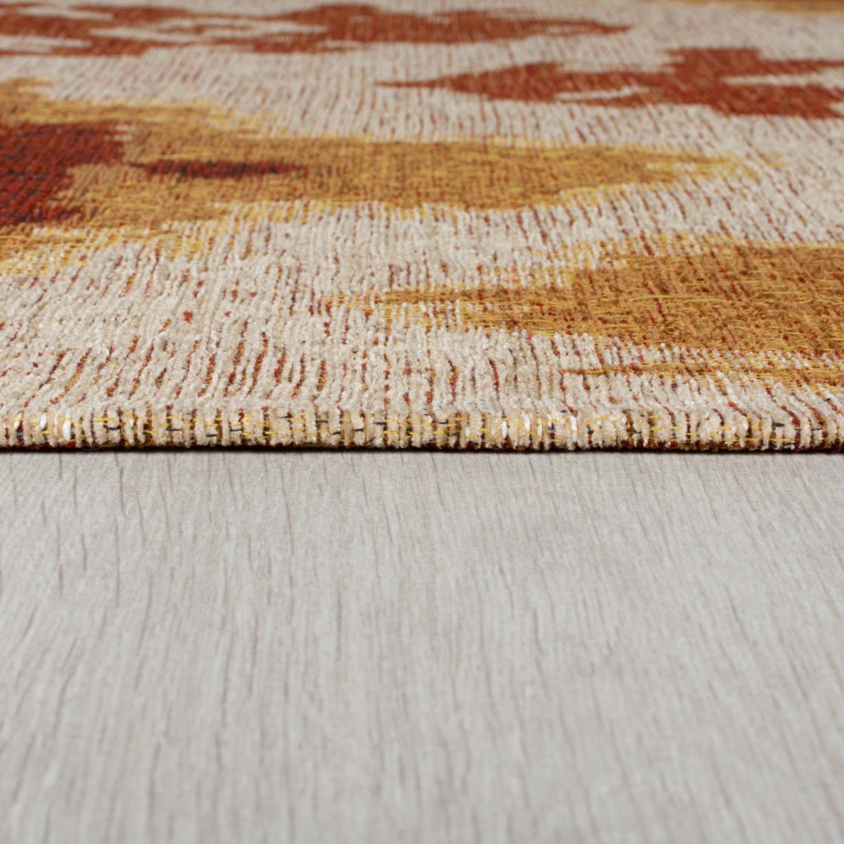 Luxe Ikat Chenille Flatweave Rug Red/Yellow/Orange – image 4