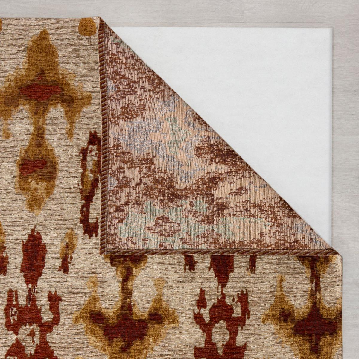 Luxe Ikat Chenille Flatweave Rug Red/Yellow/Orange – image 5