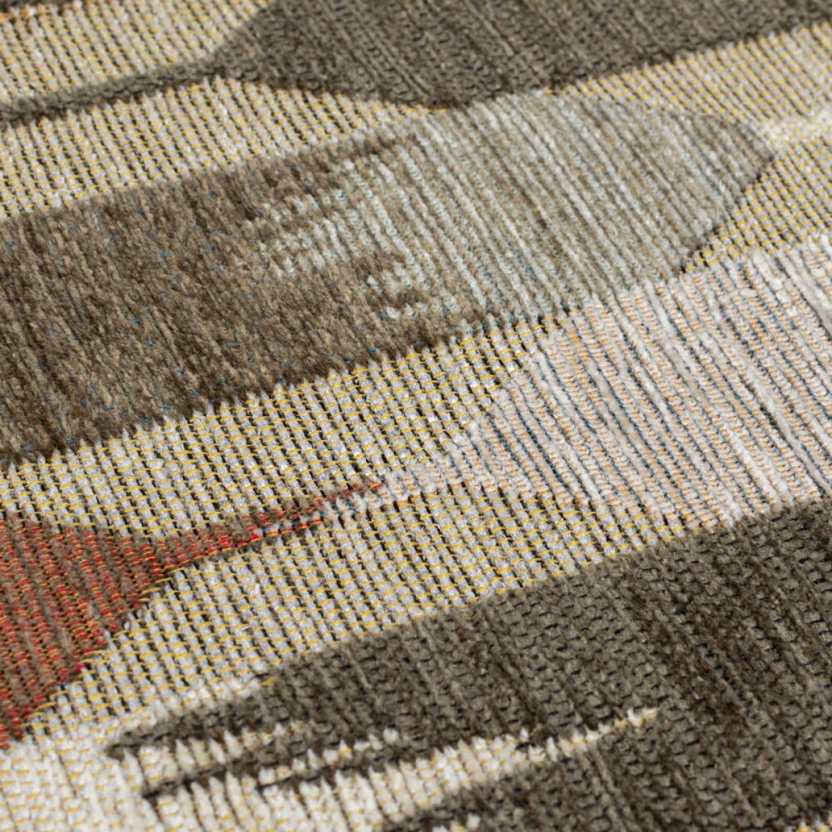 Kelso Geometric Chenille Rug MultiColoured – image 2
