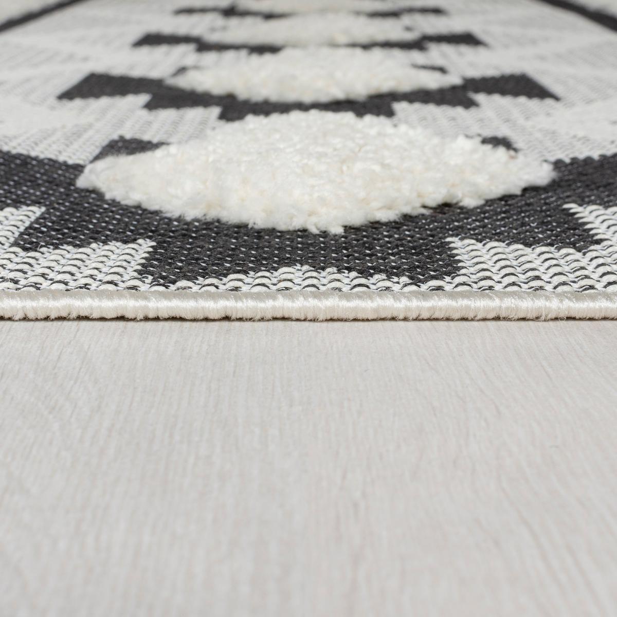 Rietti Indoor Outdoor Rug Black and white – image 4