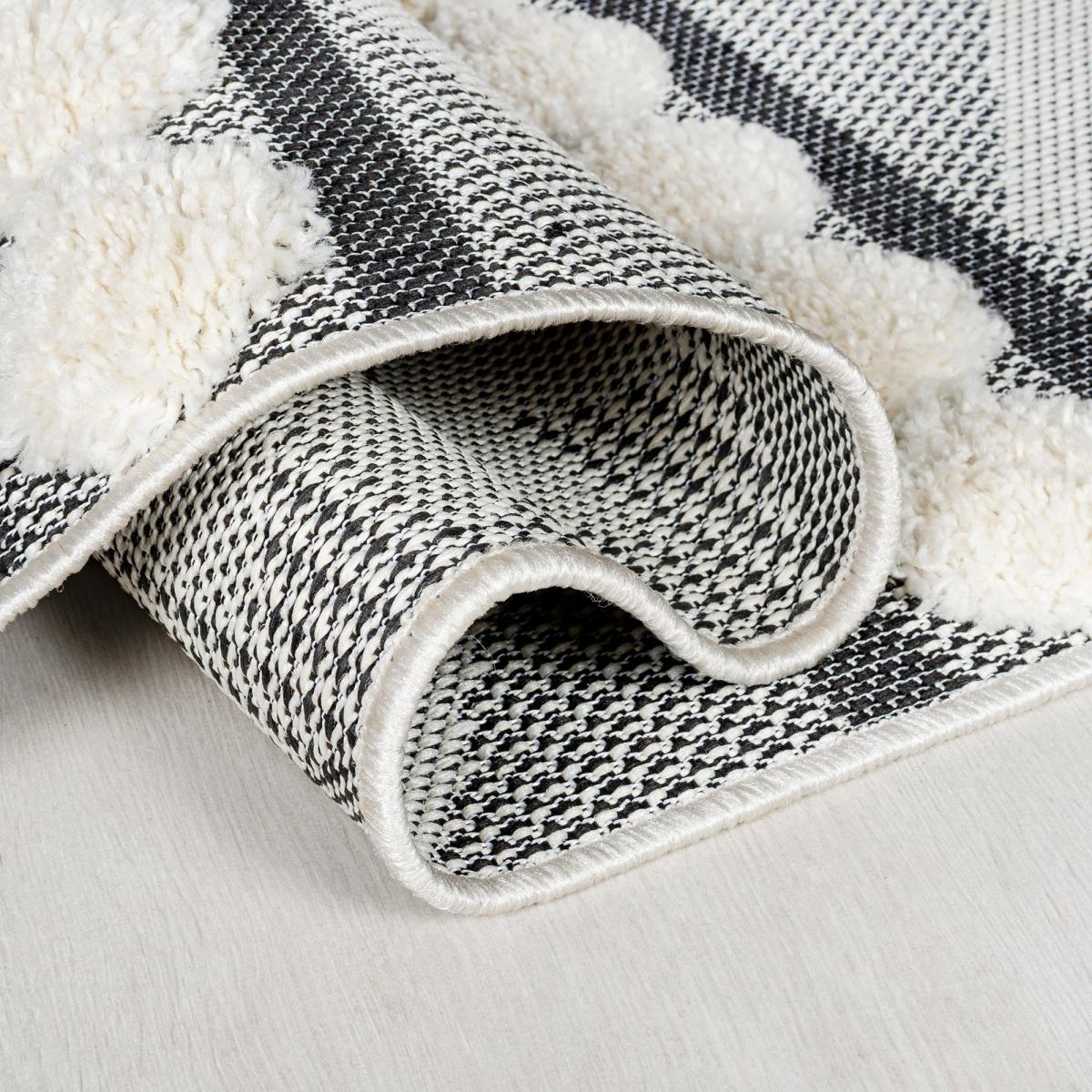 Rietti Indoor Outdoor Rug Black and white – image 5
