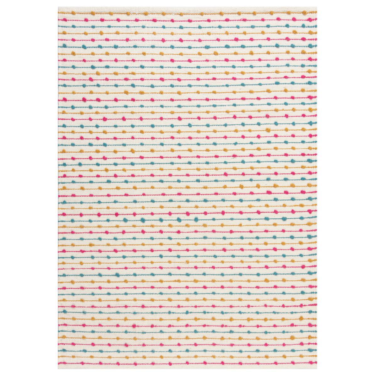 Elena Stripe Rug Blue, Yellow and White – image 2