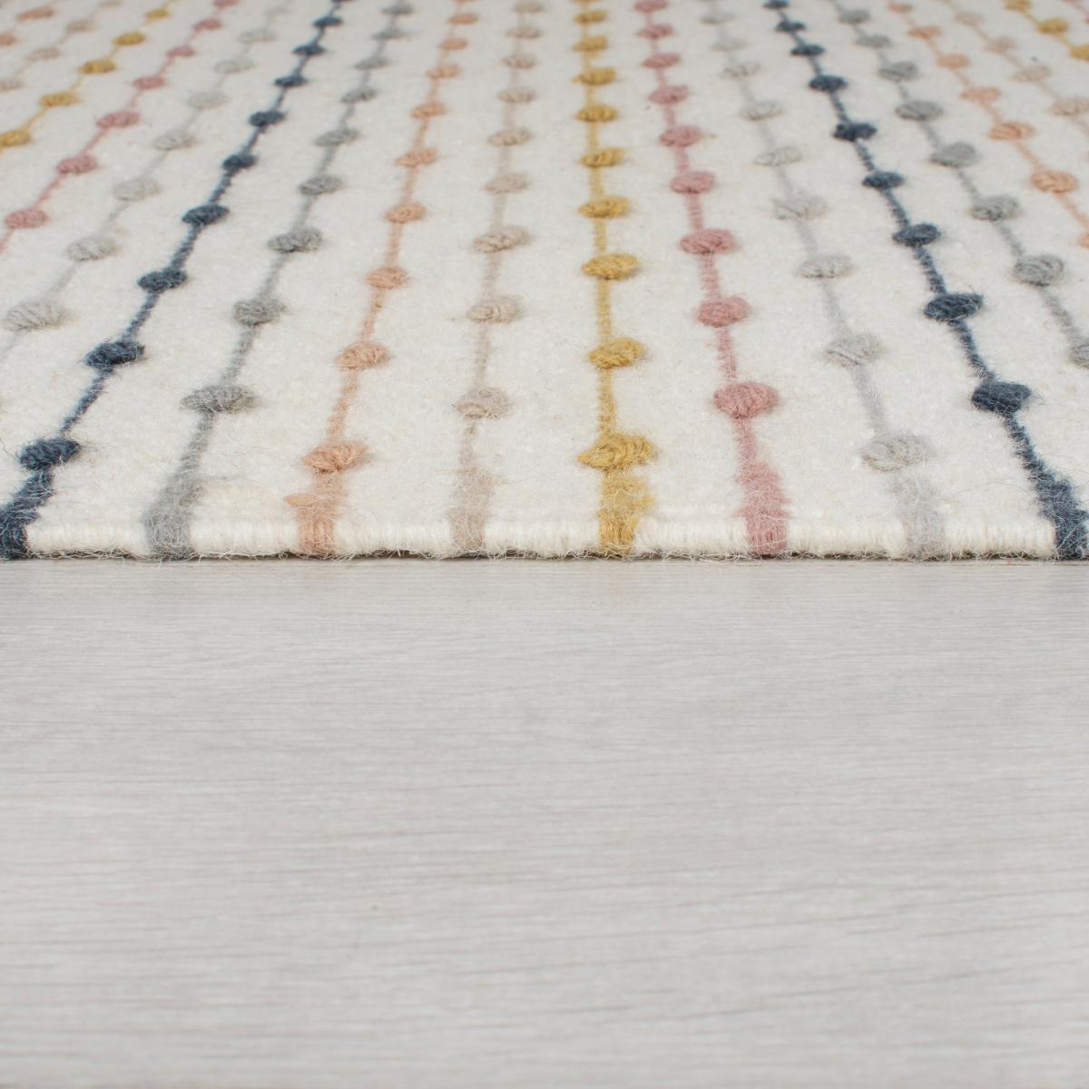Elena Stripe Rug Blue, Yellow and White – image 6