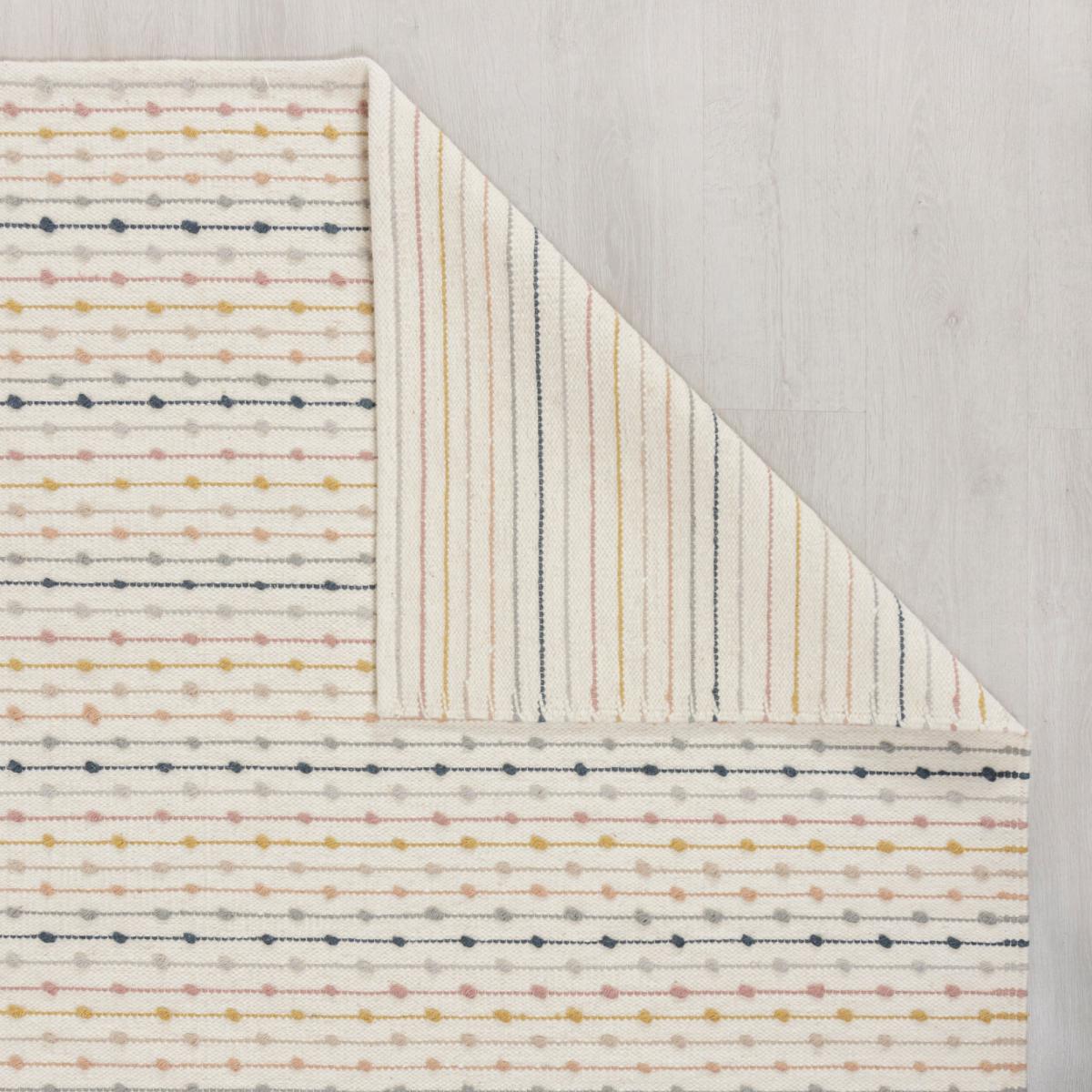 Elena Stripe Rug Blue, Yellow and White – image 8