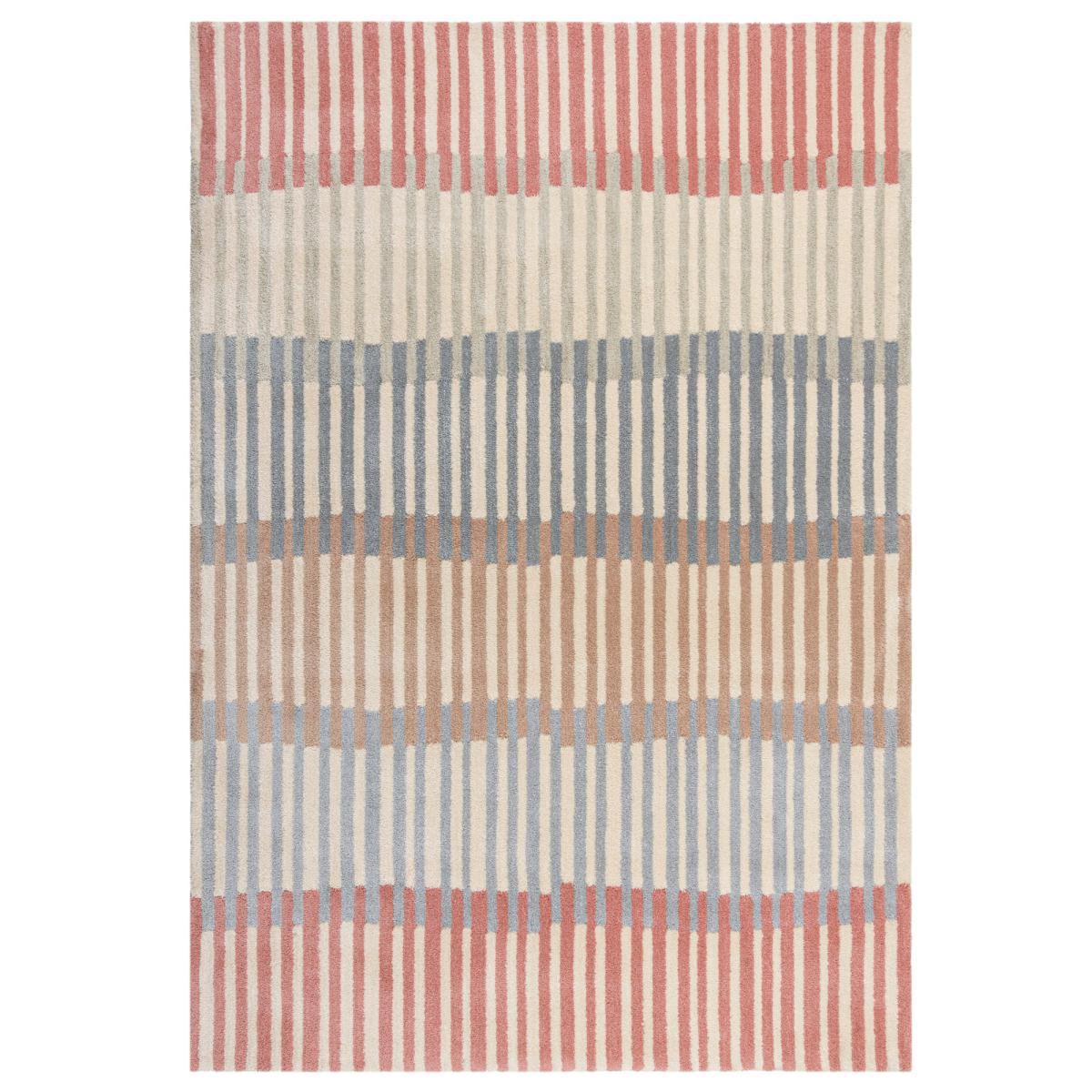 Linear Stripe Rug Linear Stripe Grey Terracotta – image 2
