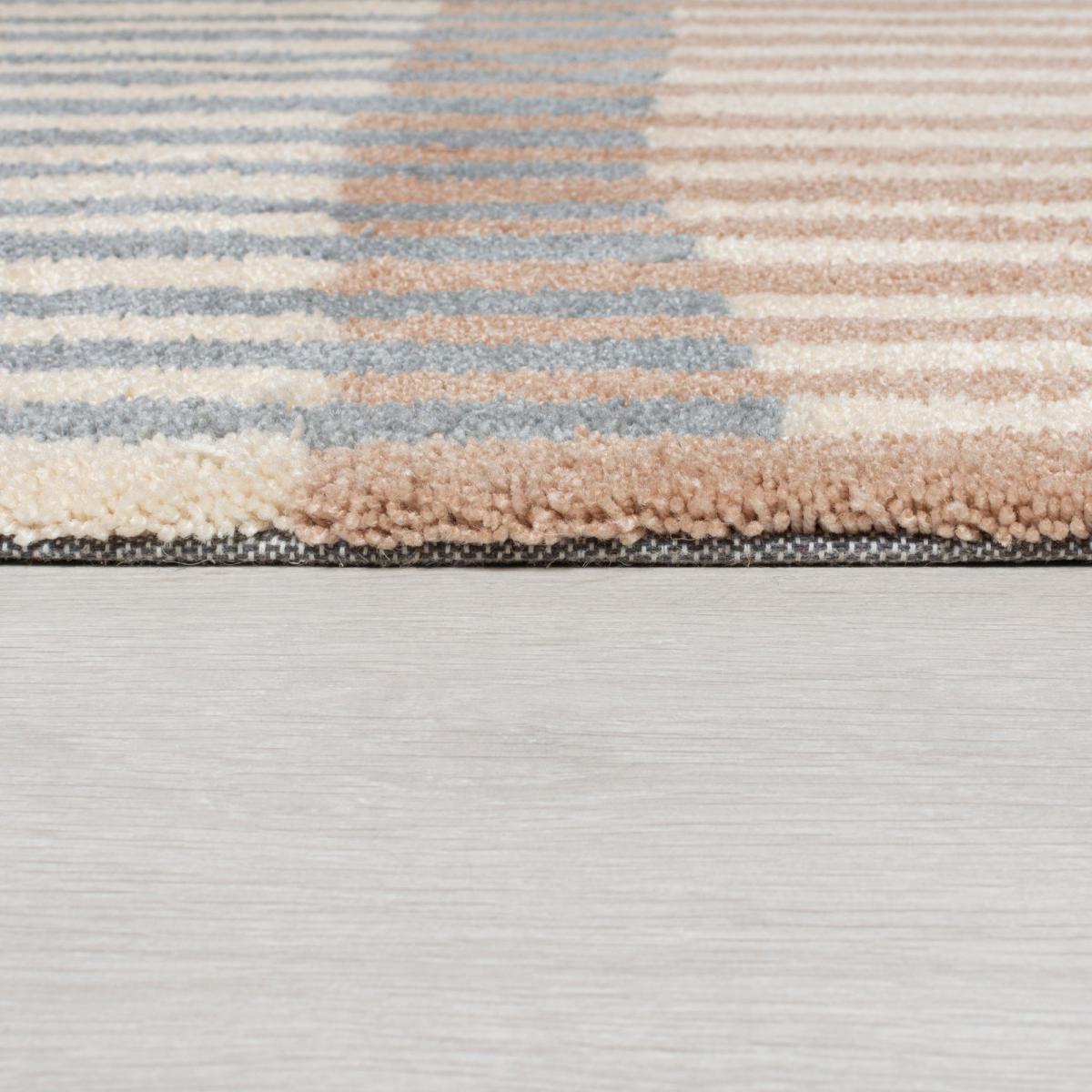 Linear Stripe Rug Linear Stripe Grey Terracotta – image 4