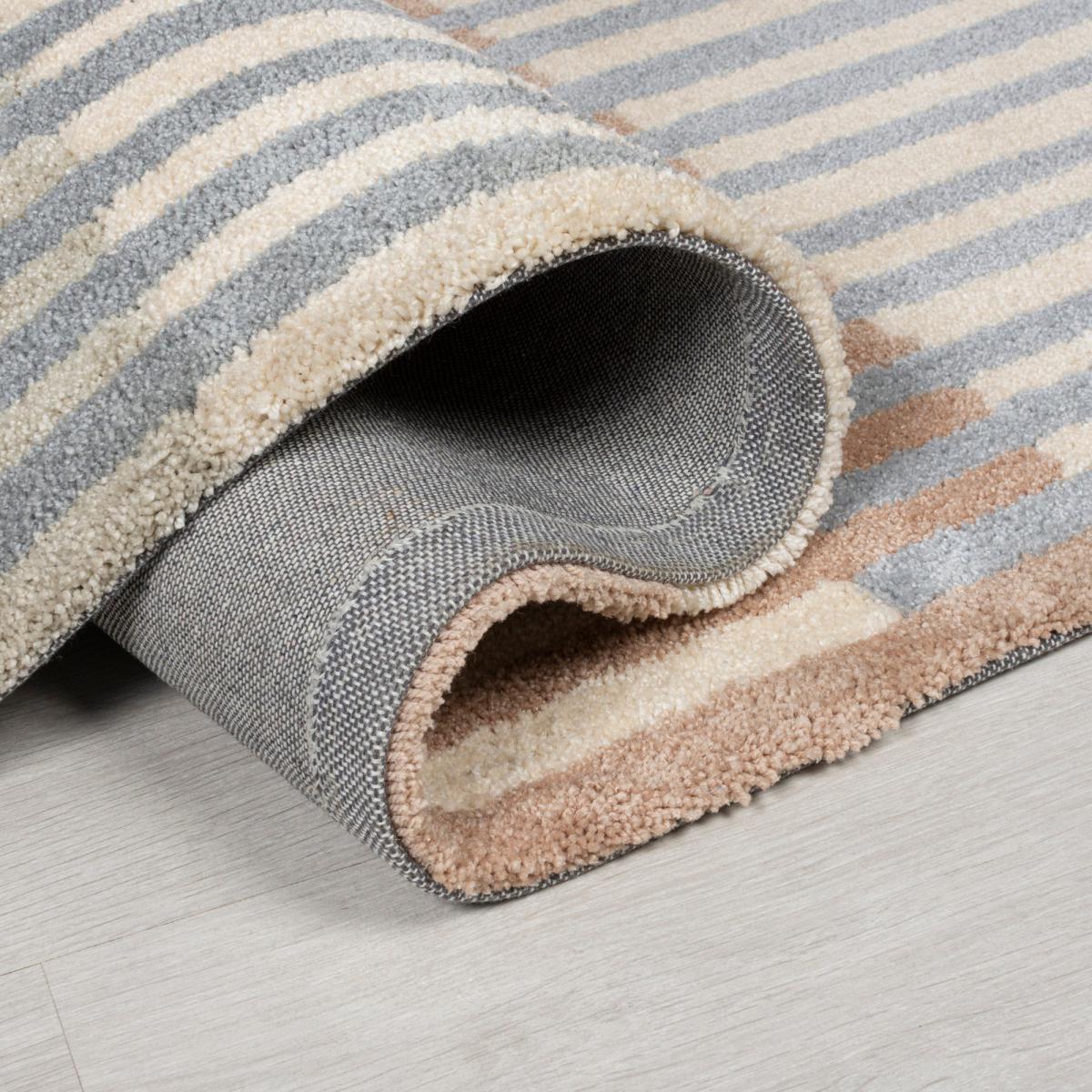 Linear Stripe Rug Linear Stripe Grey Terracotta – image 5