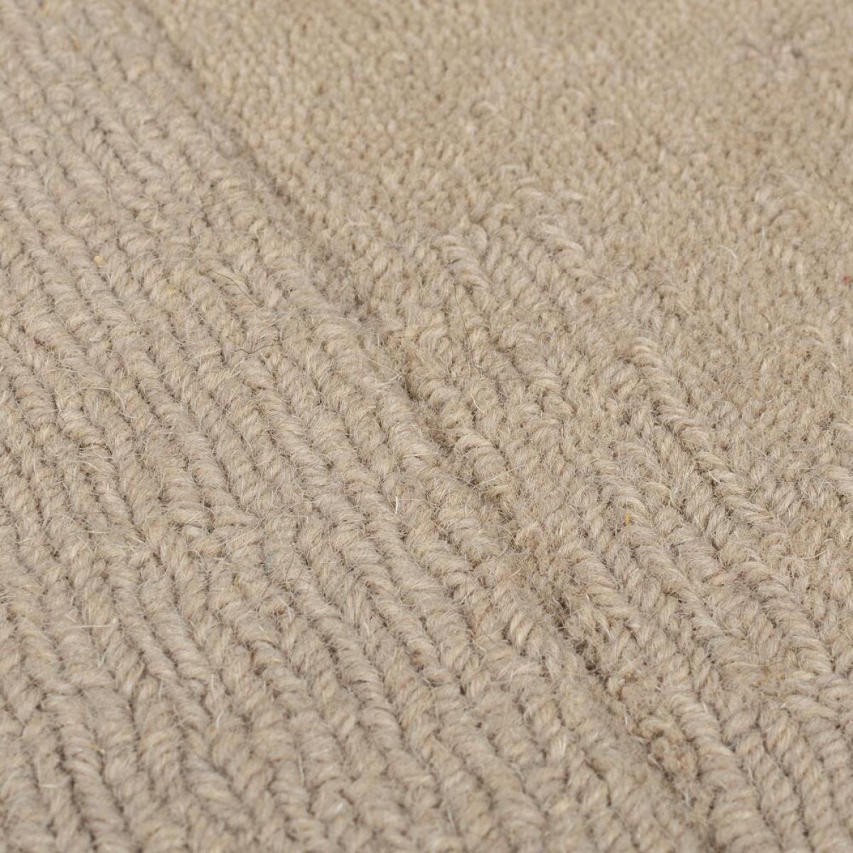 Ombre Checkerboard Wool Rug Natural – image 2