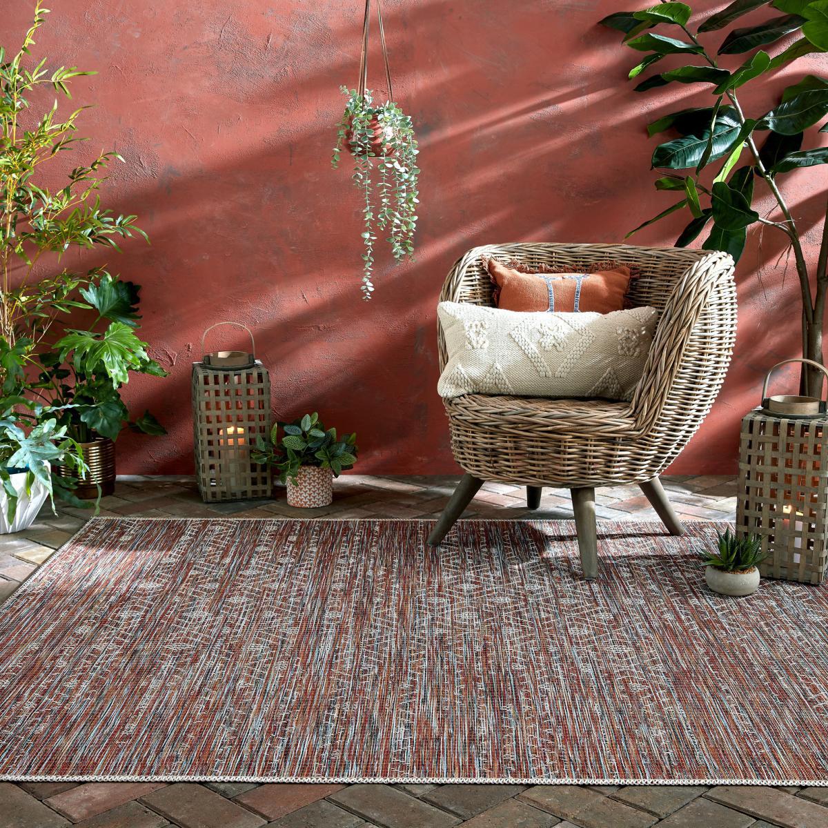 Sunset Terracotta Mix Indoor Outdoor Rug Terracotta – image 1