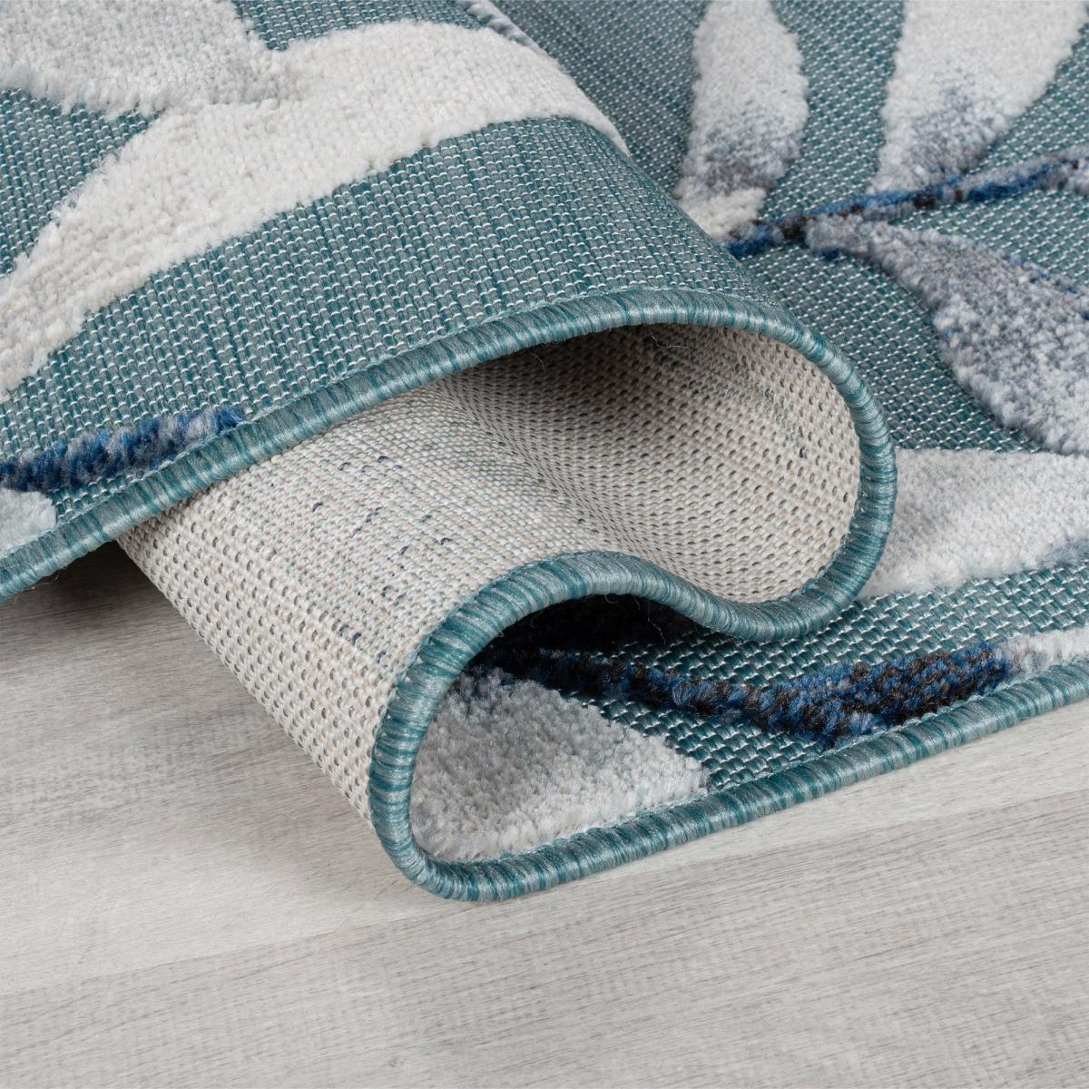 Willow Indoor Outdoor Rug Blue/Grey – image 5