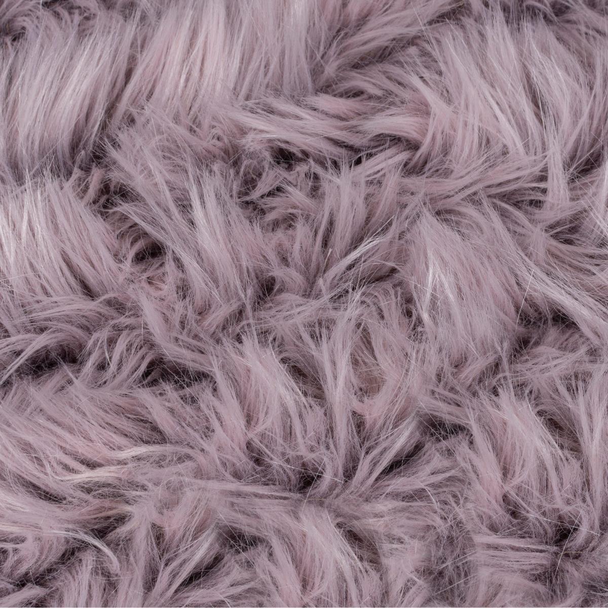 Tipped Faux Fur Pelt Rug Heather – image 3