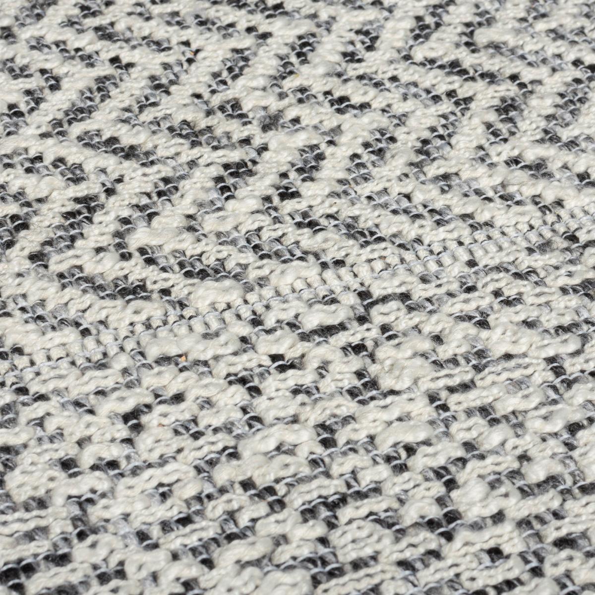 Herringbone Flatweave Monochrome Rug – image 2