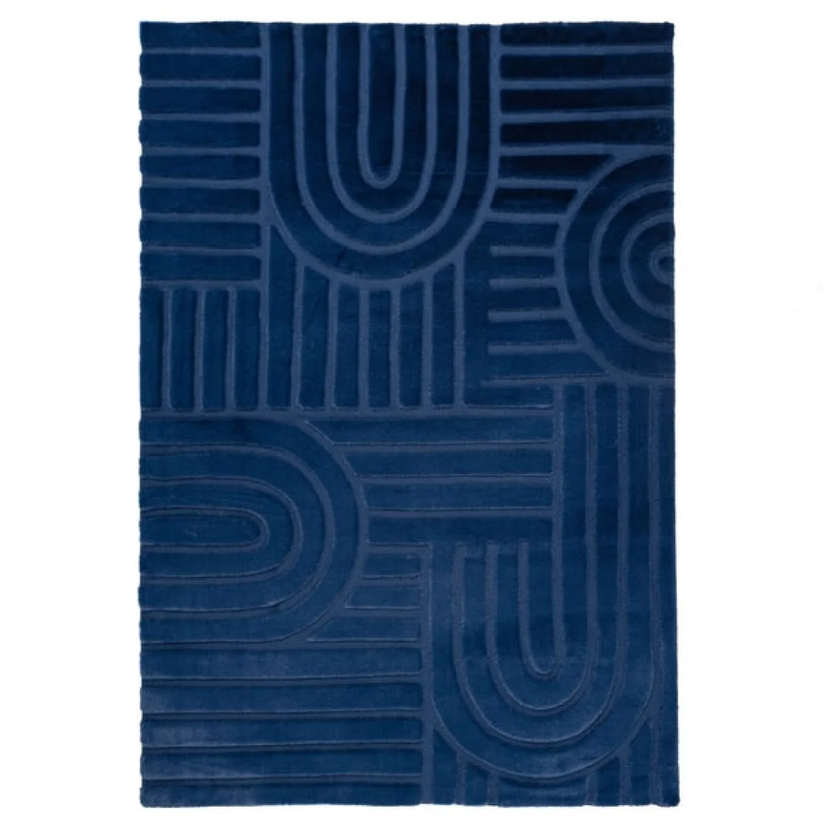 Supersoft Lush Geometric Faux Fur Arch Rug – image 5