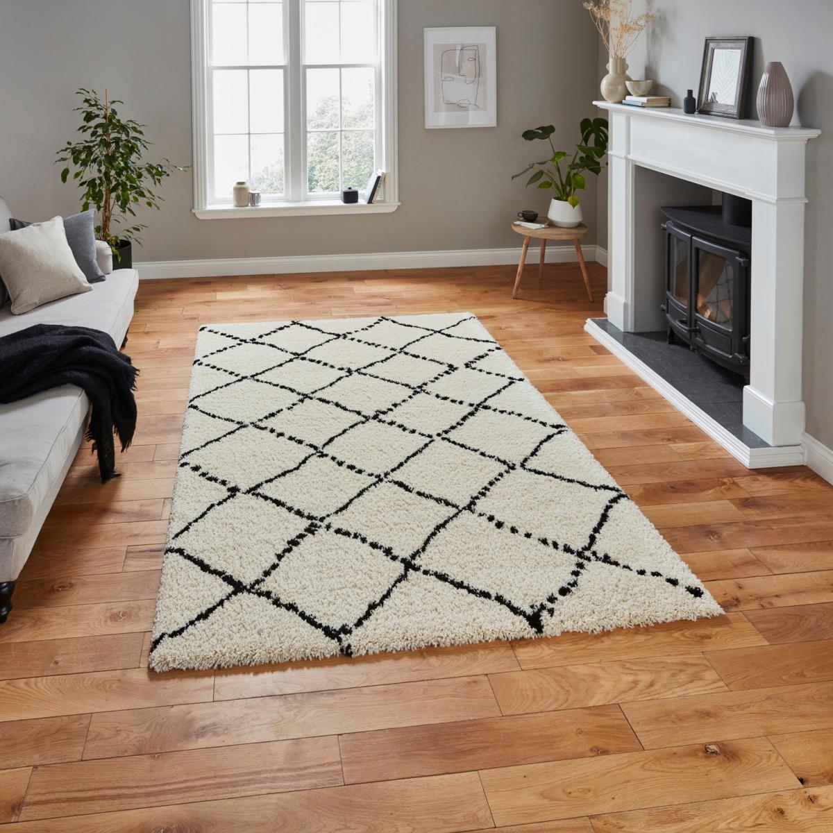Royal Nomadic 5413 Rug Royal Nomadic 5413 Ivory Black – image 1