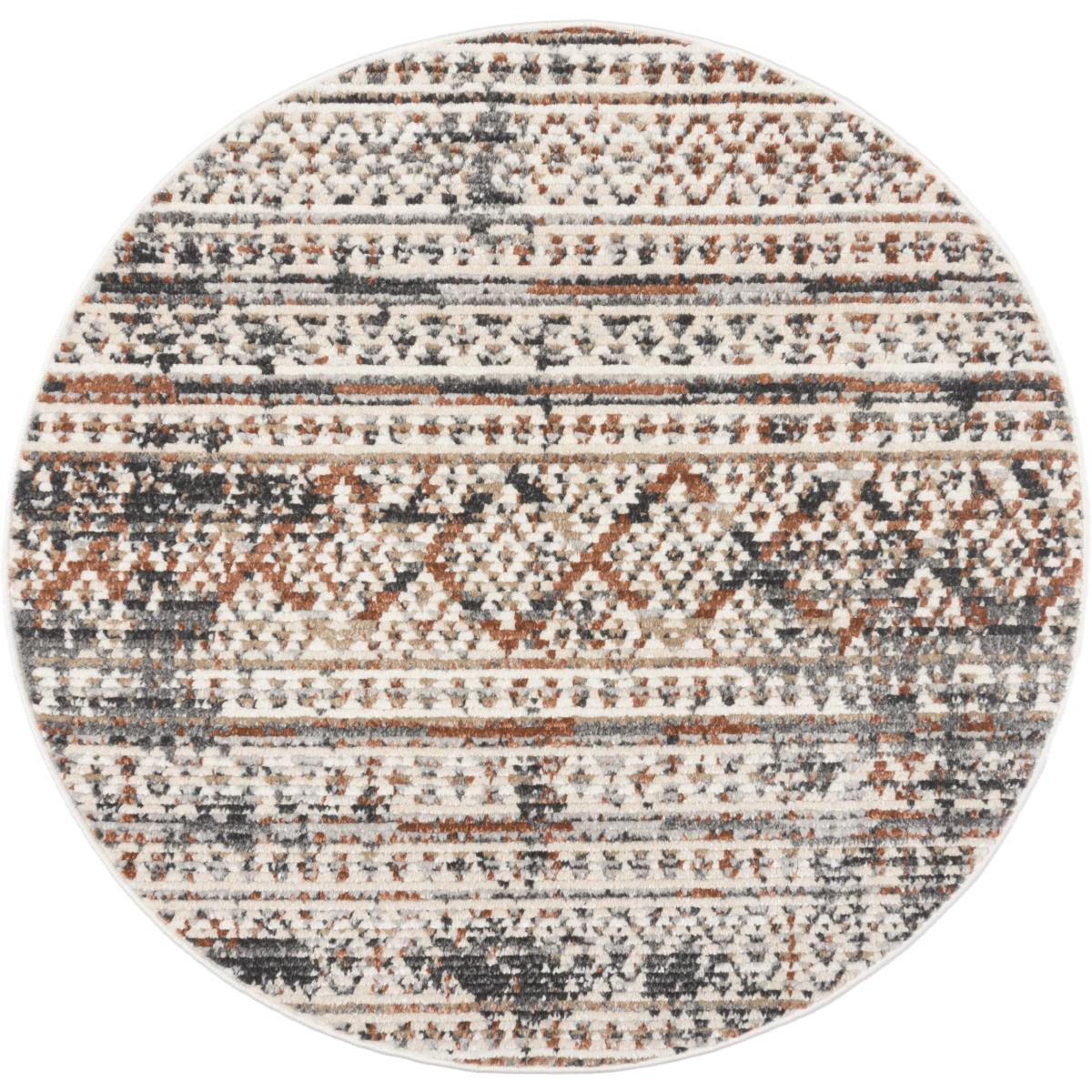 Spencer Flatweave Circle Rug Rust – image 2