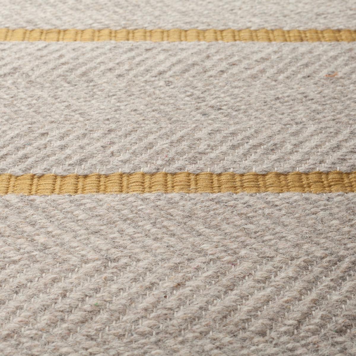 Terra Stripe Flatweave Rug Yellow and Grey – image 7