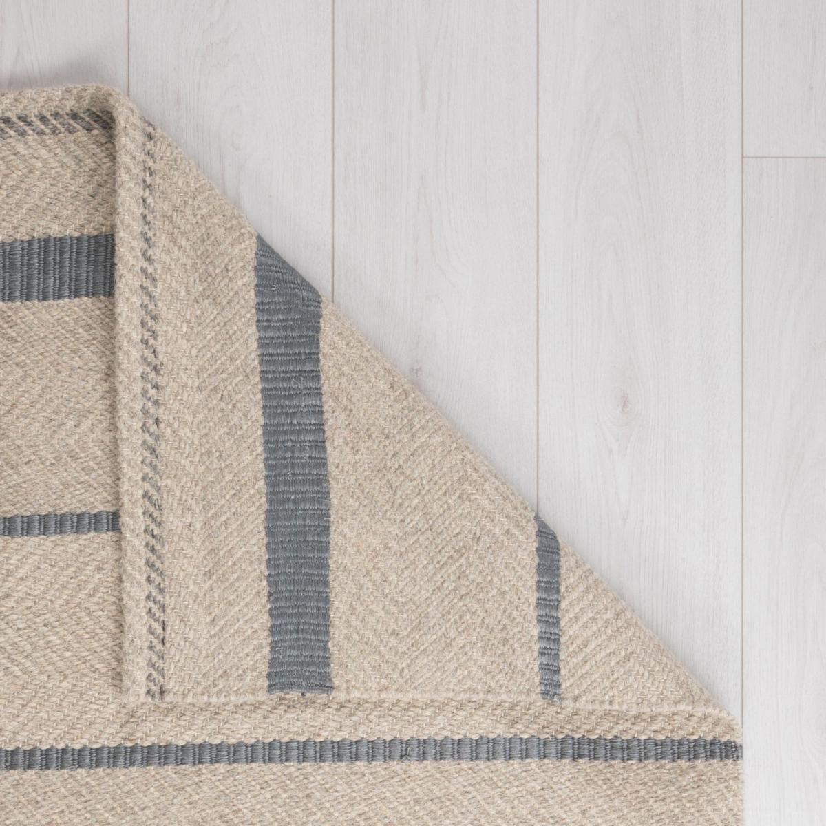 Terra Stripe Flatweave Rug Yellow and Grey – image 8