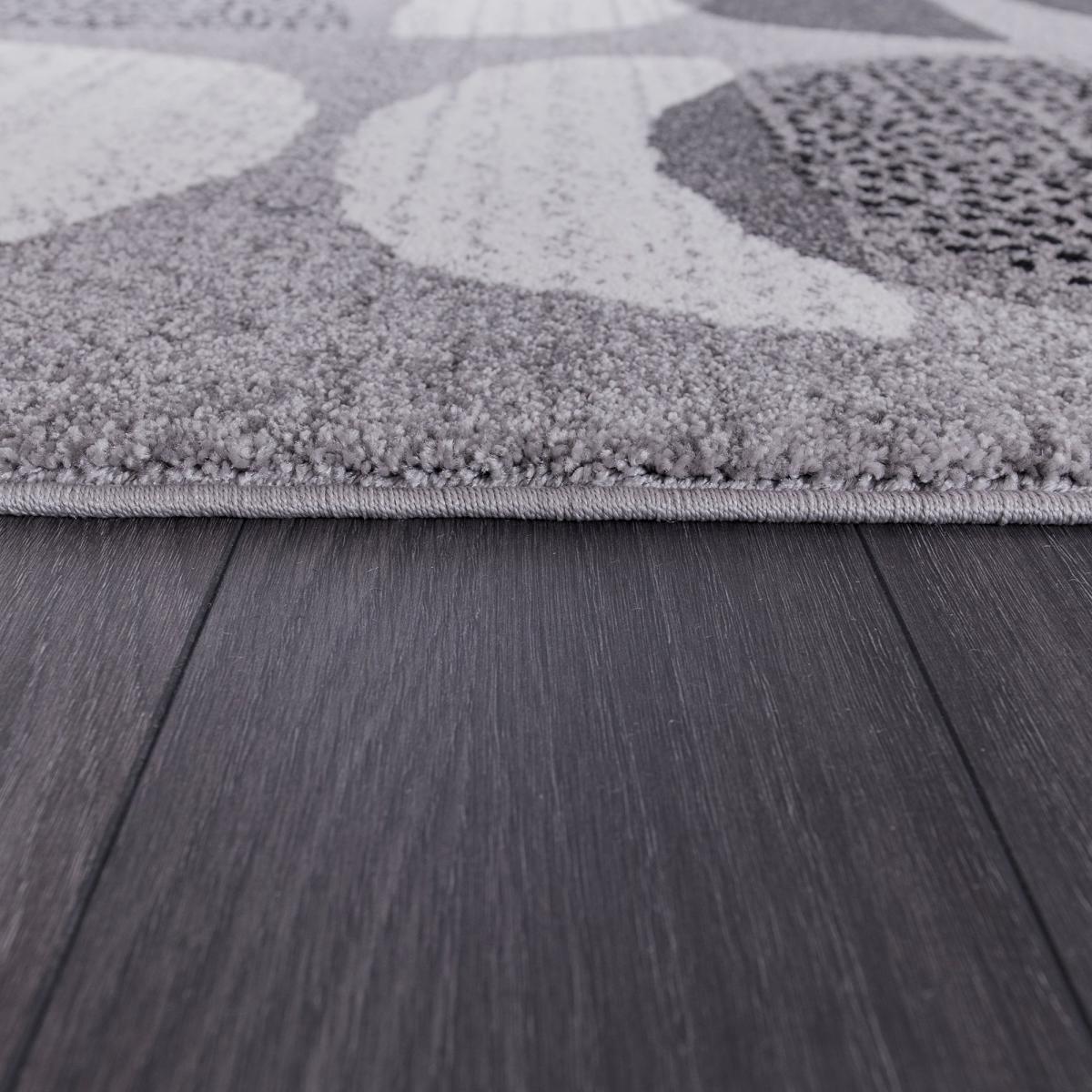 Elements Grey Alton Geometric Rug Grey – image 4