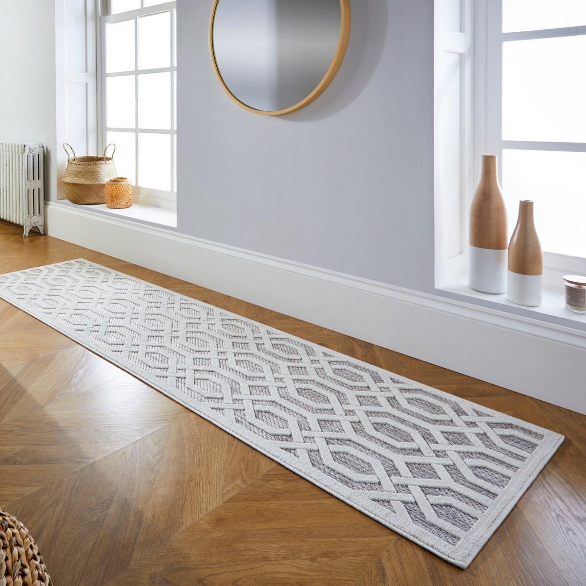 Mondo Geometric Indoor Outdoor Runner Brown – image 2